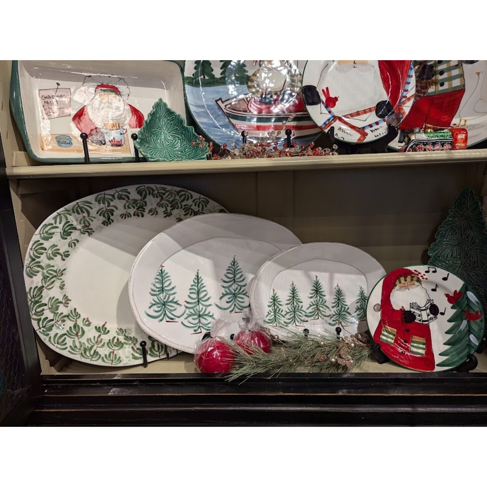 Vietri Lastra Holiday Figural Tree Small Bowl