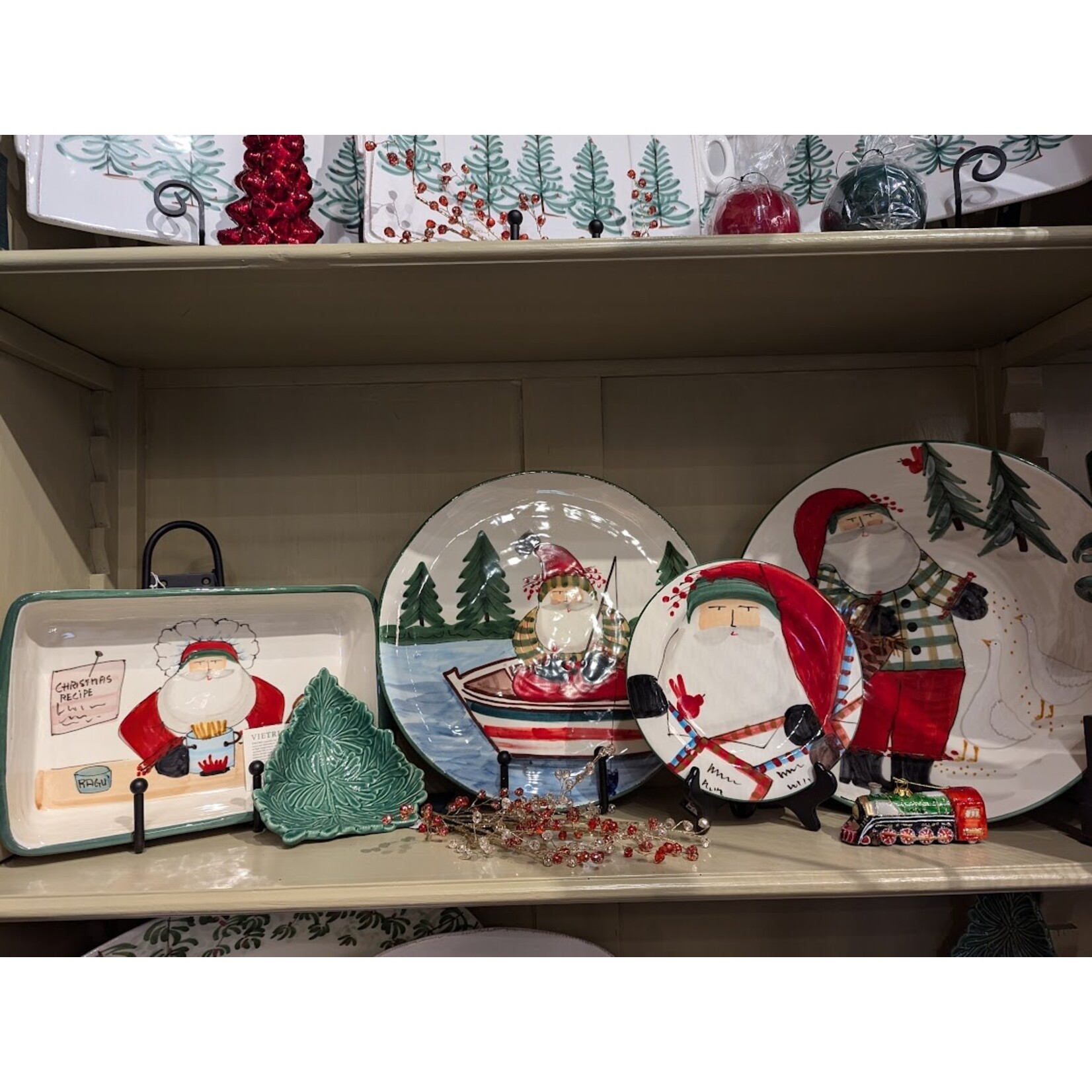 Shishi LLC Glass Train Multicolor Ornament