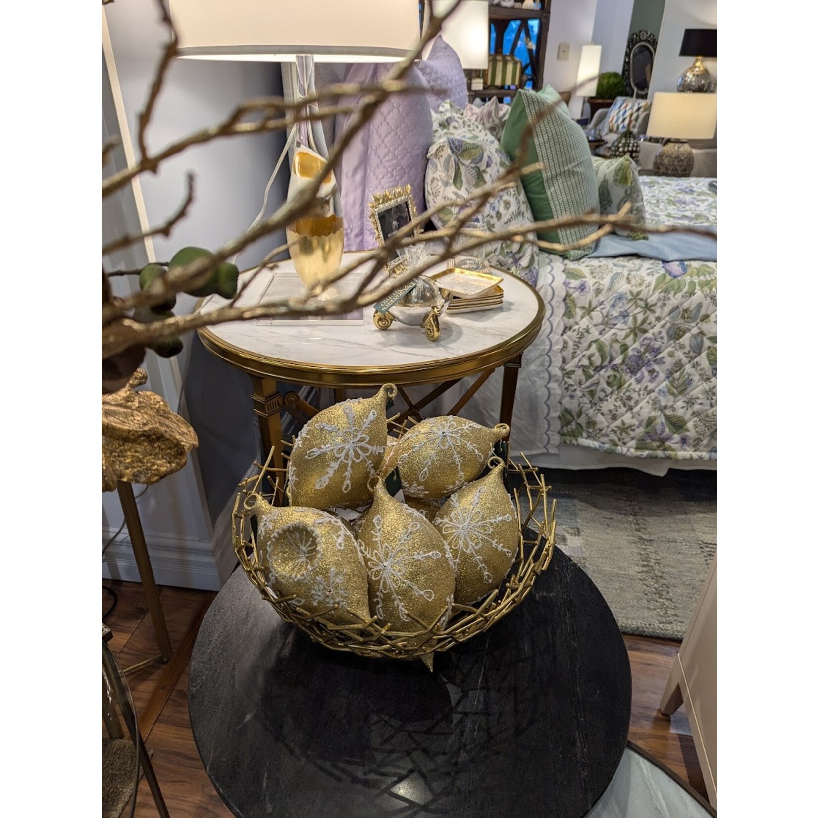 Michael Aram Thatch Large Gold Bowl