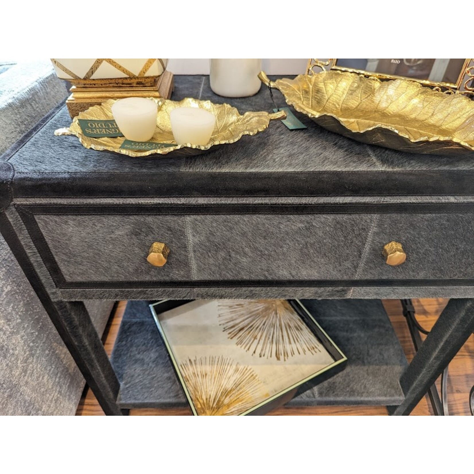 Napa Home and Garden Alegra Gold Leaf Tray Set of 2