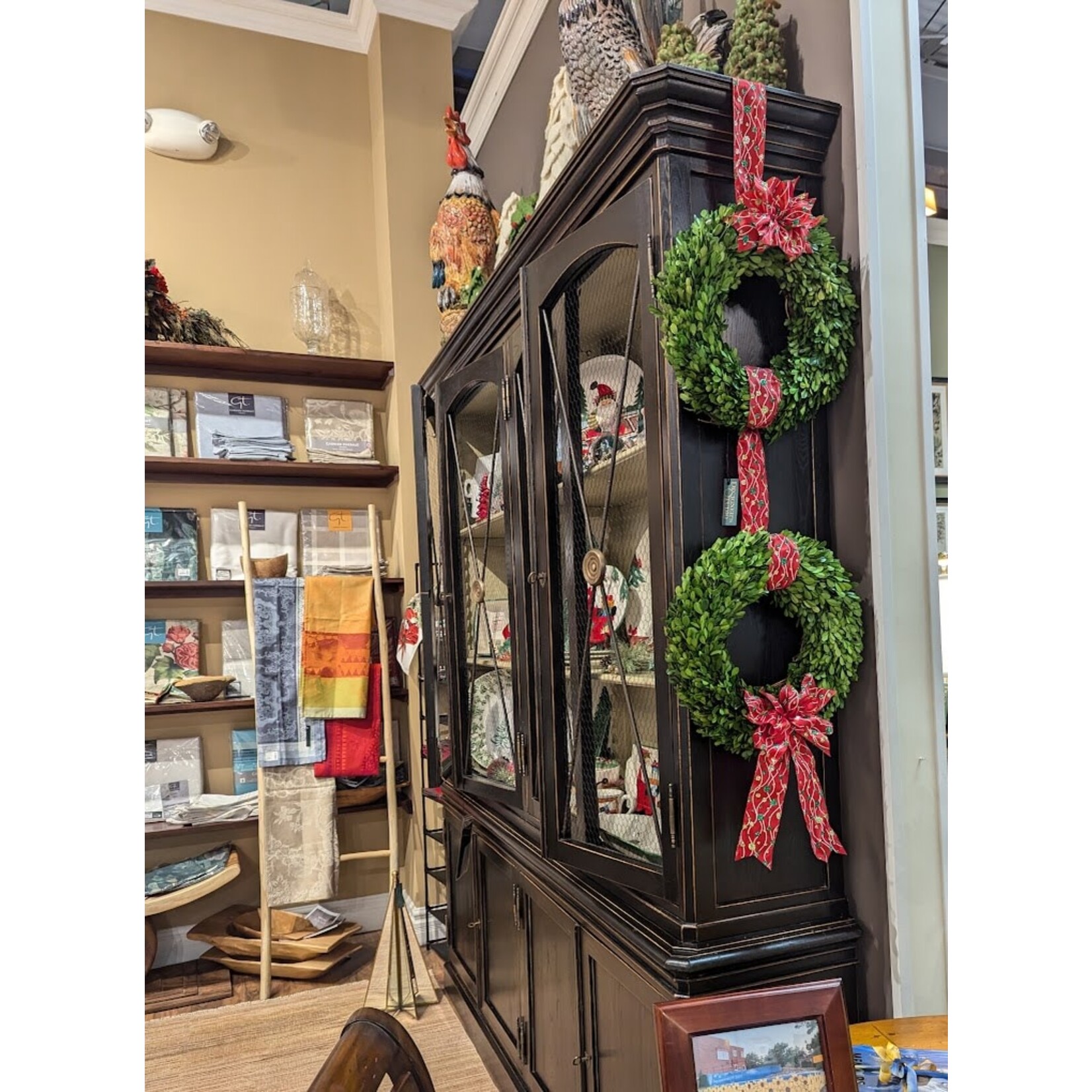 Napa Home and Garden Boxwood Wreath 16" Preserved English