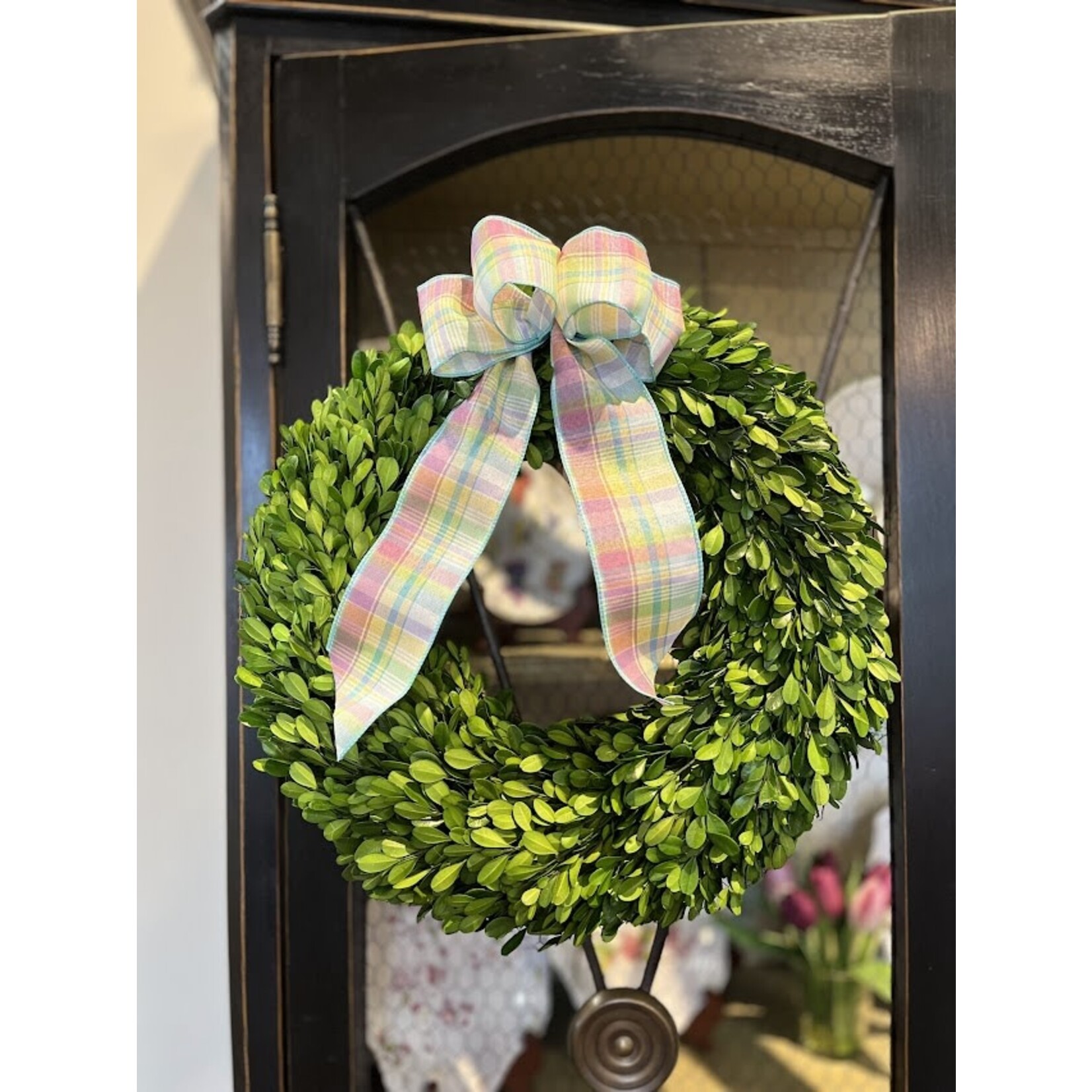 Napa Home and Garden Boxwood Wreath 16" Preserved English