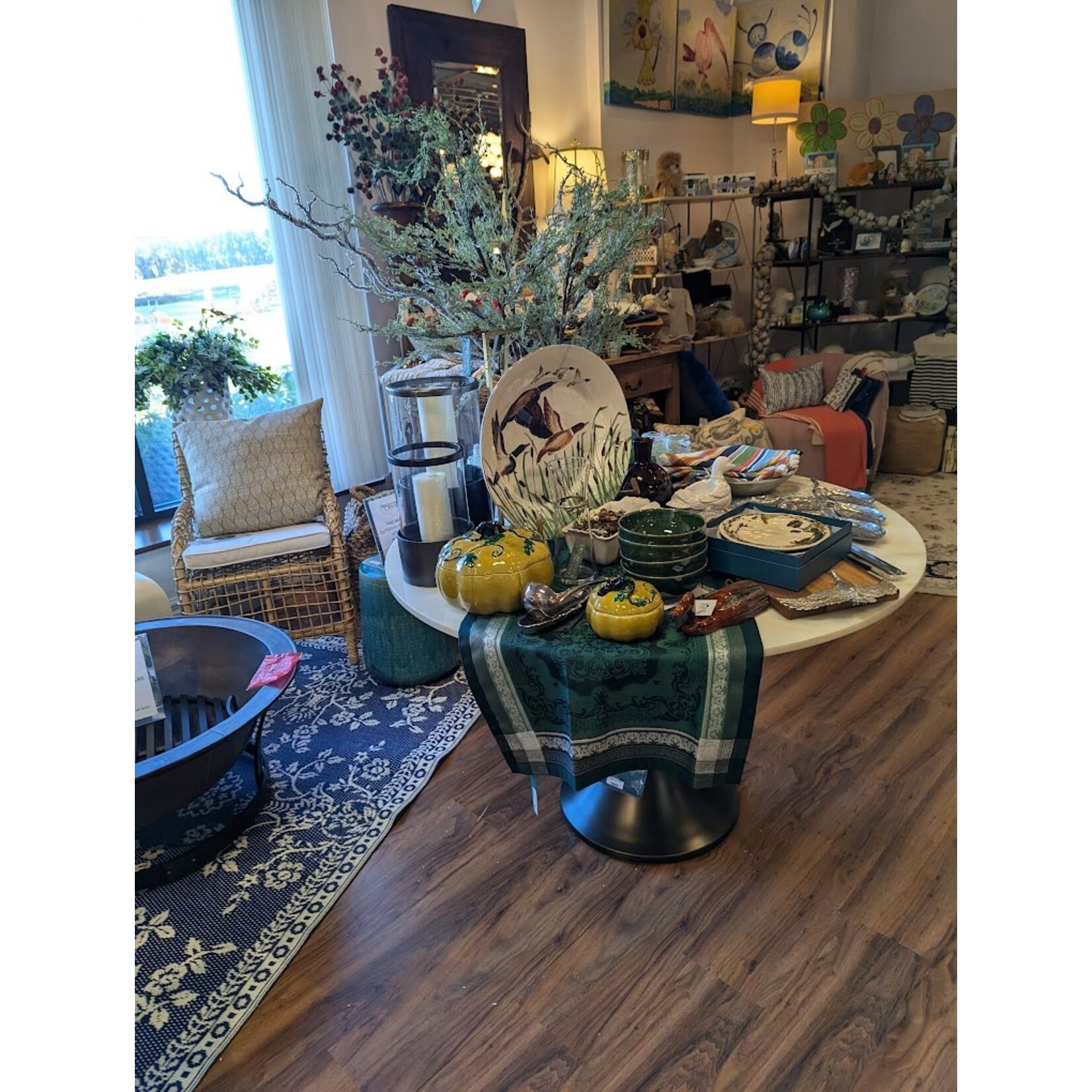 Winward Floral & Seasonal Decor Artificial Frosted Sparkle Cedar Branch 34"