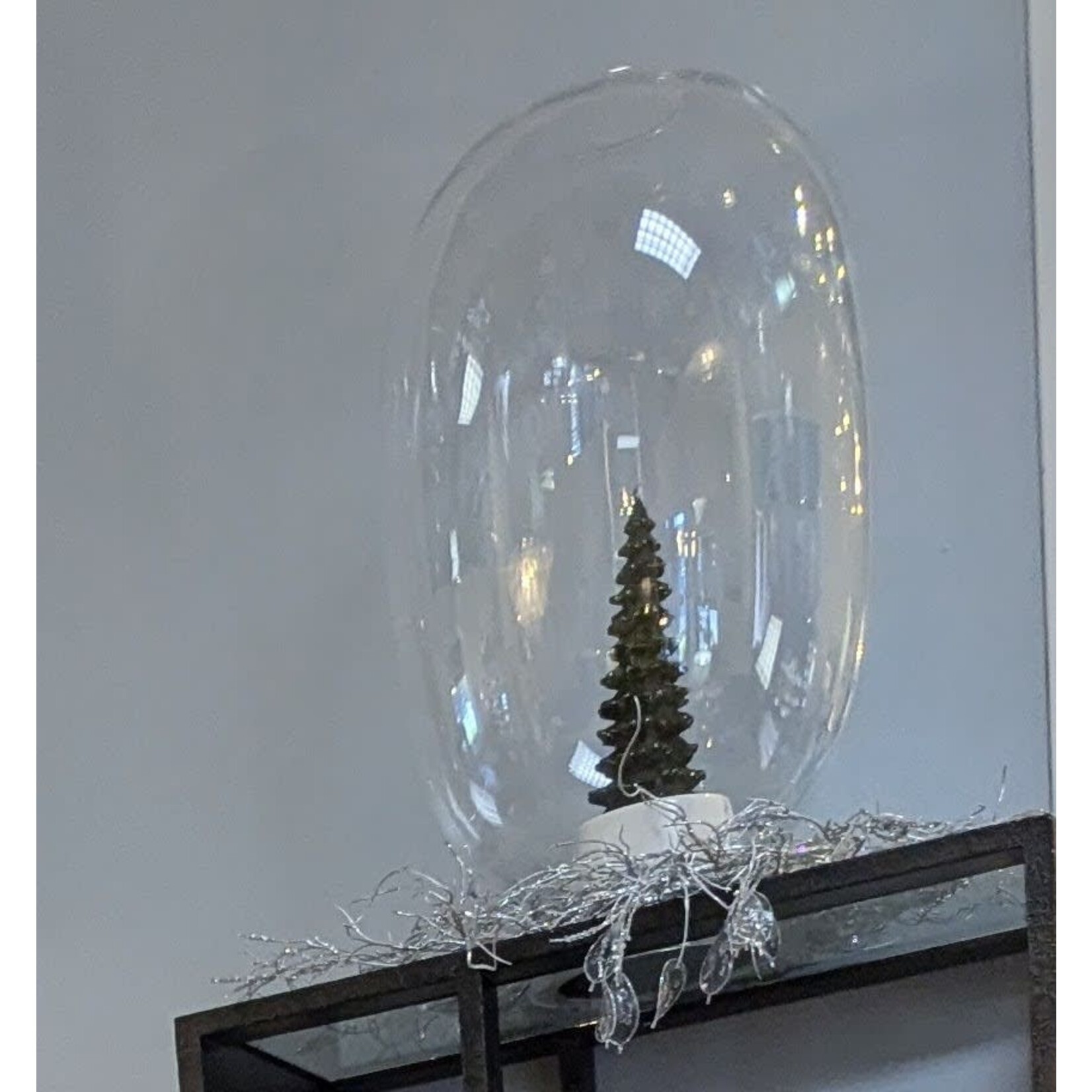 Jim Marvin Enterprises Silver Crystal Lunia Wreath 18"