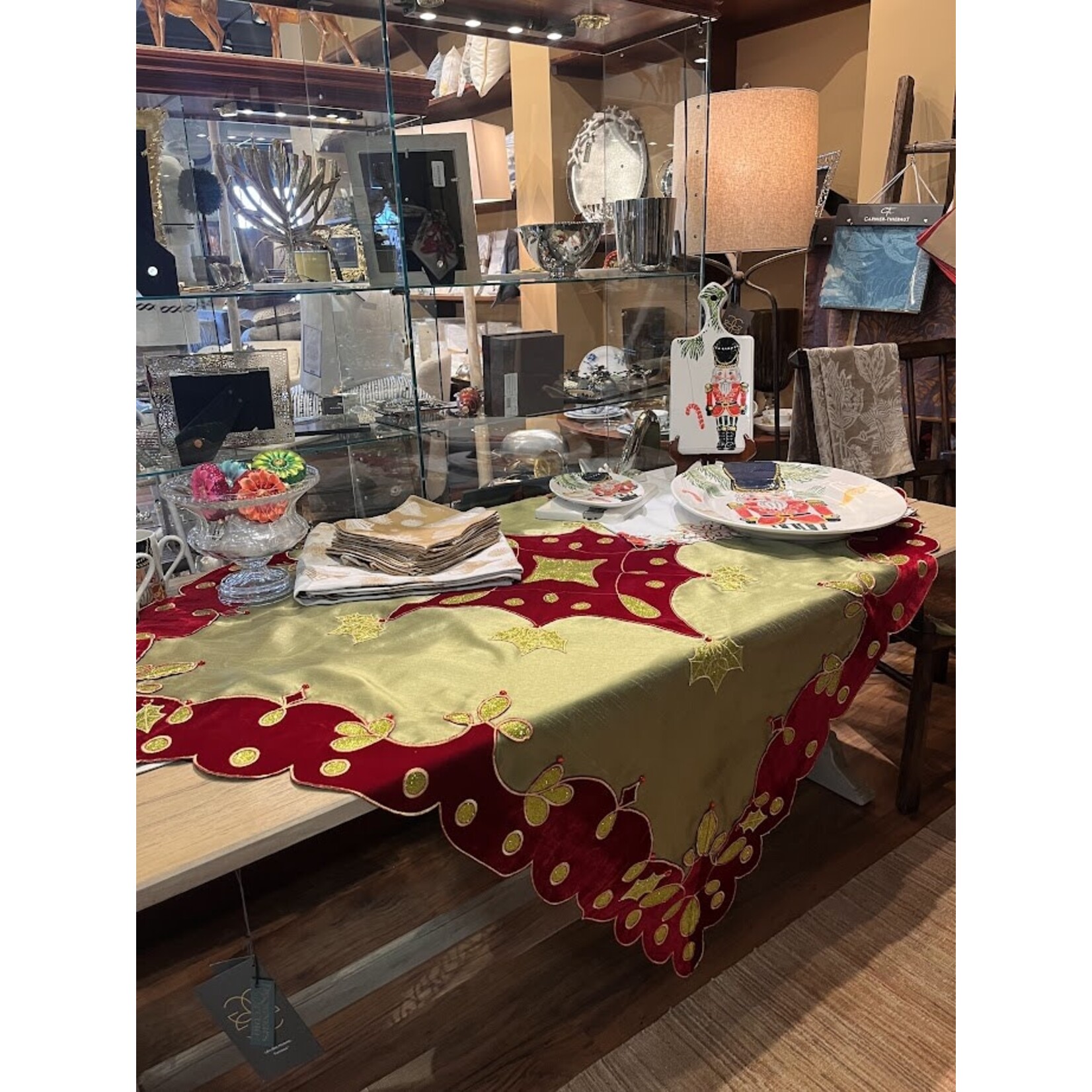 Katherine's Collection Old World Overlay Tablecloth