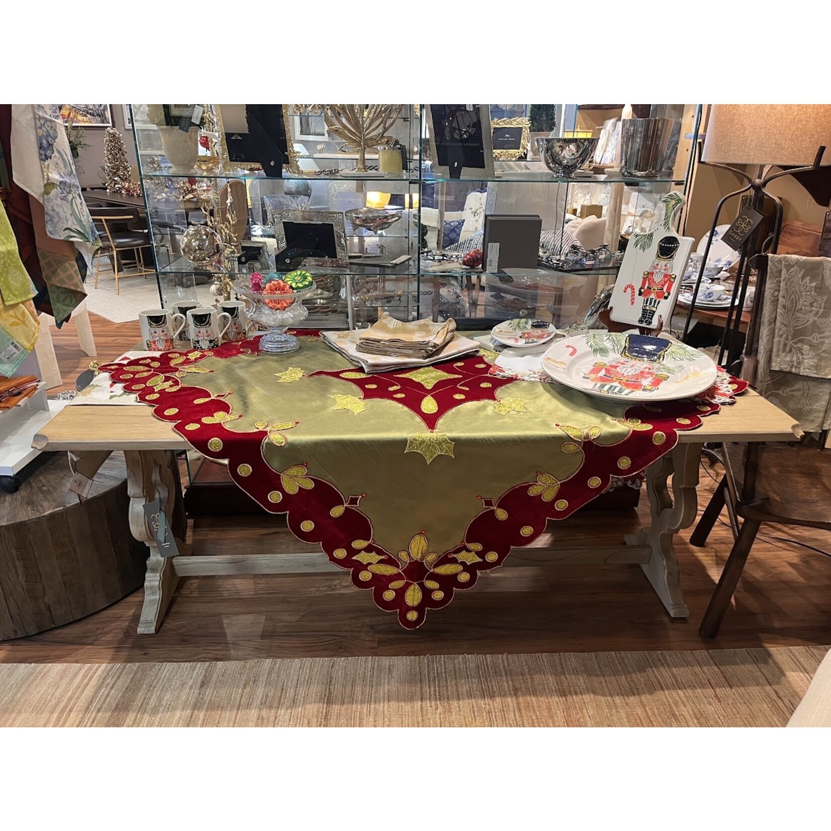 Katherine's Collection Old World Overlay Tablecloth