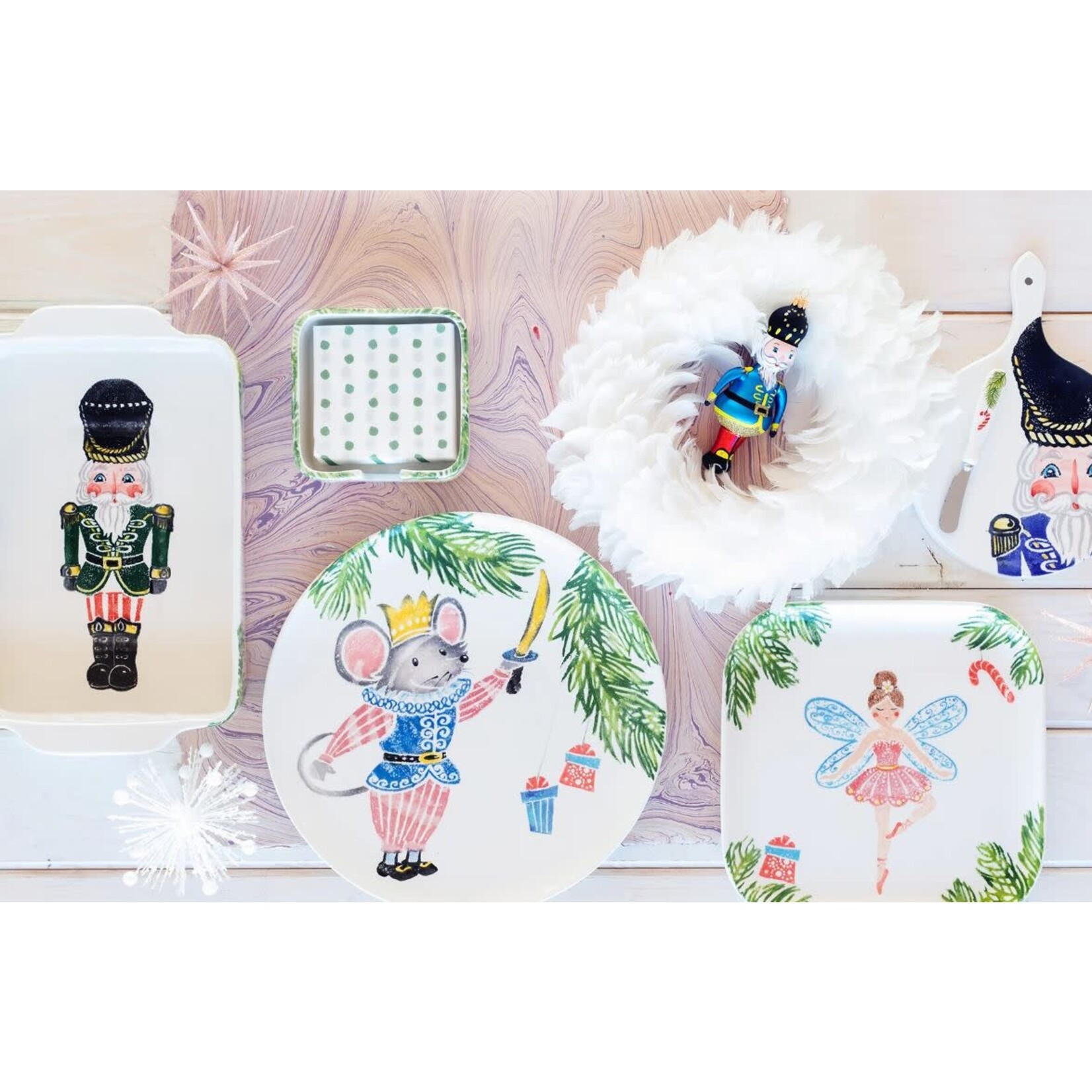 Vietri Nutcrackers Large Oval Plate