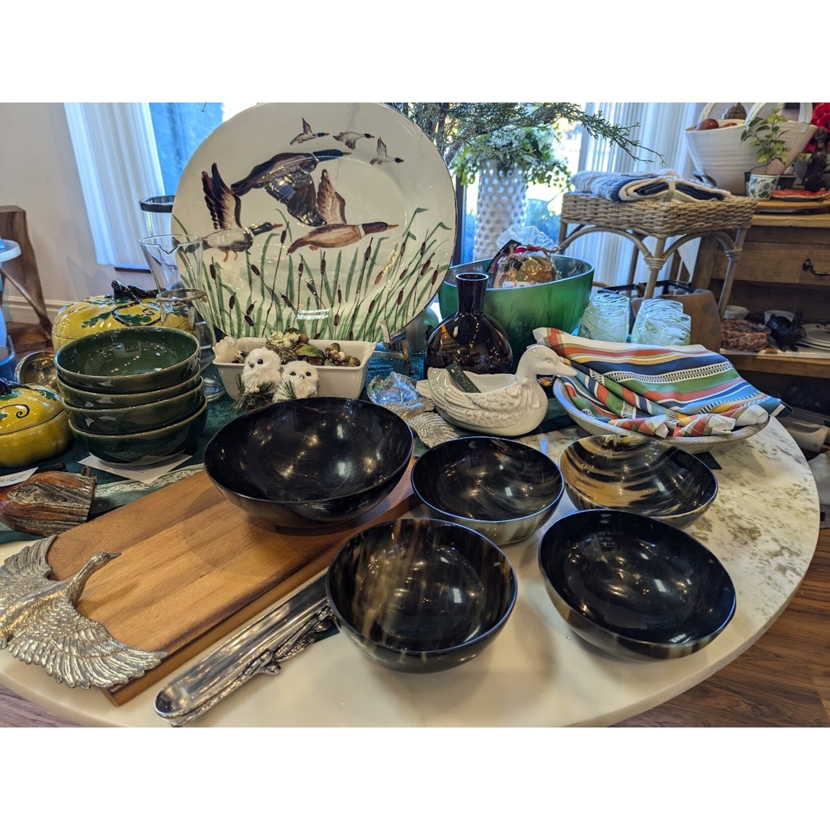 Carole Stupell LTD Natural African Horn Salad Set of 5