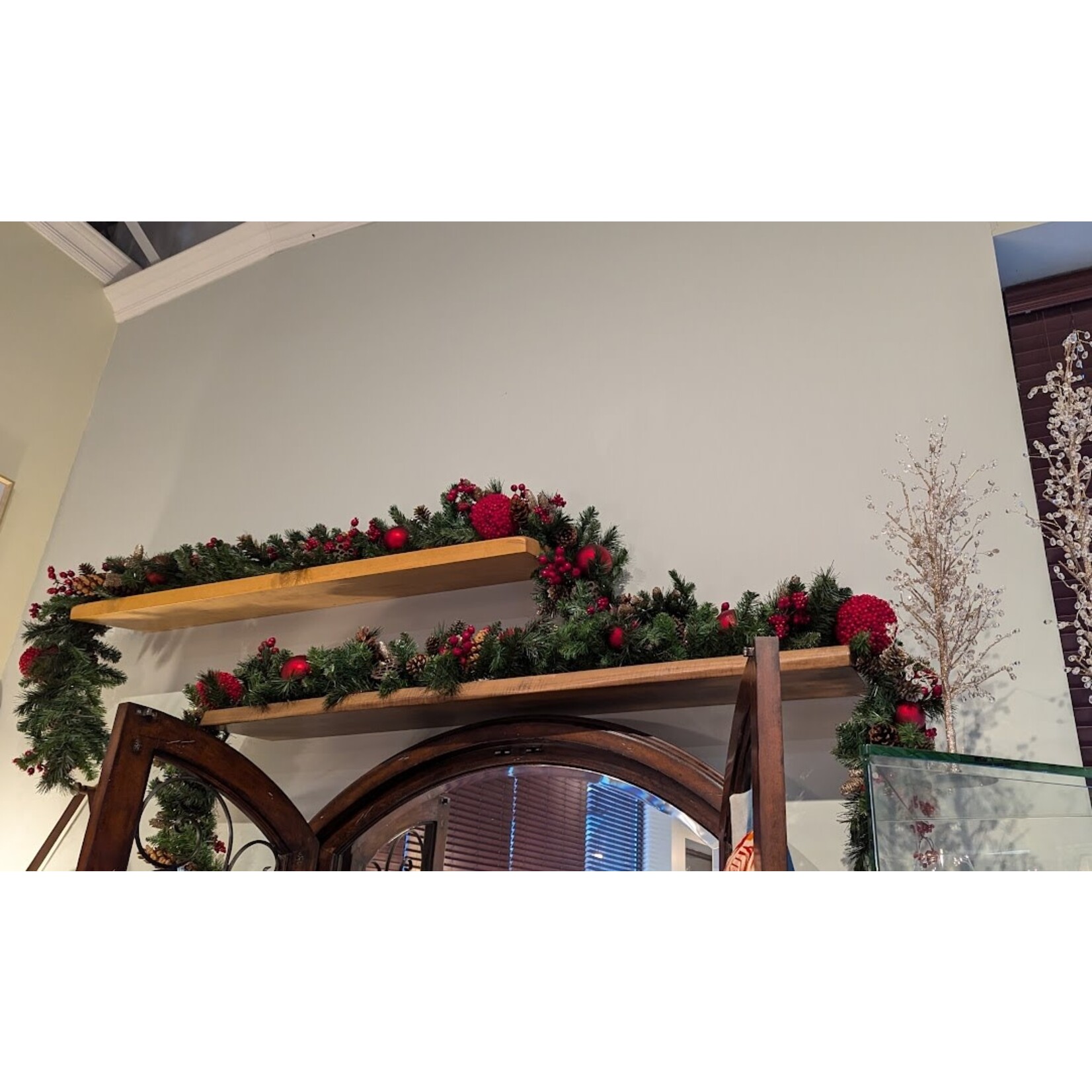 The Ivy Guild Red Berry and Pomegranate Garland 9"