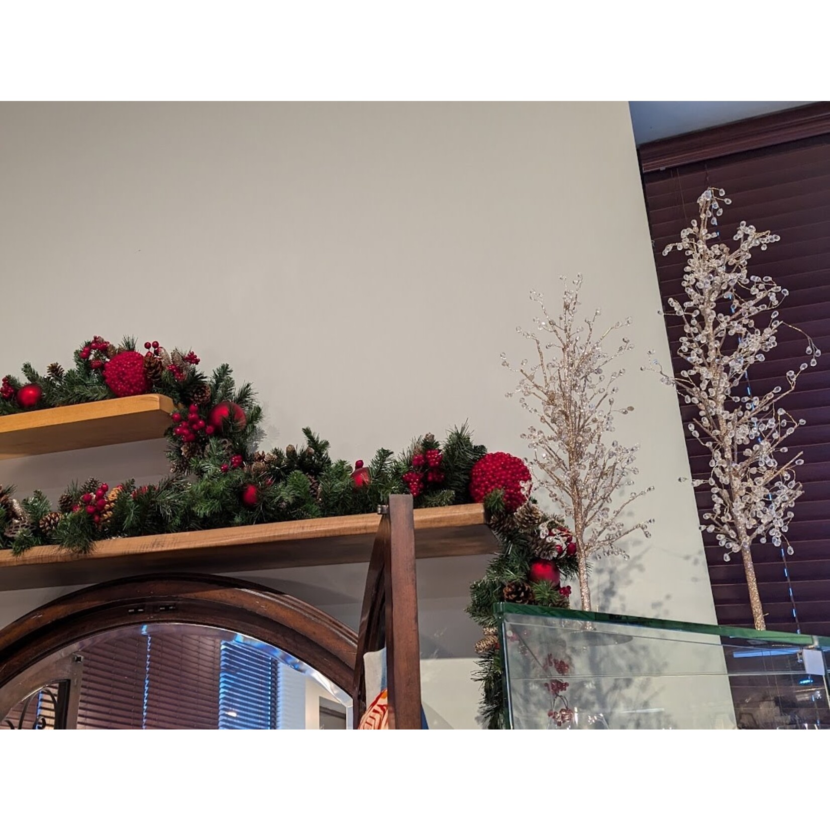 RAZ Imports Glittered Tree with Jewels