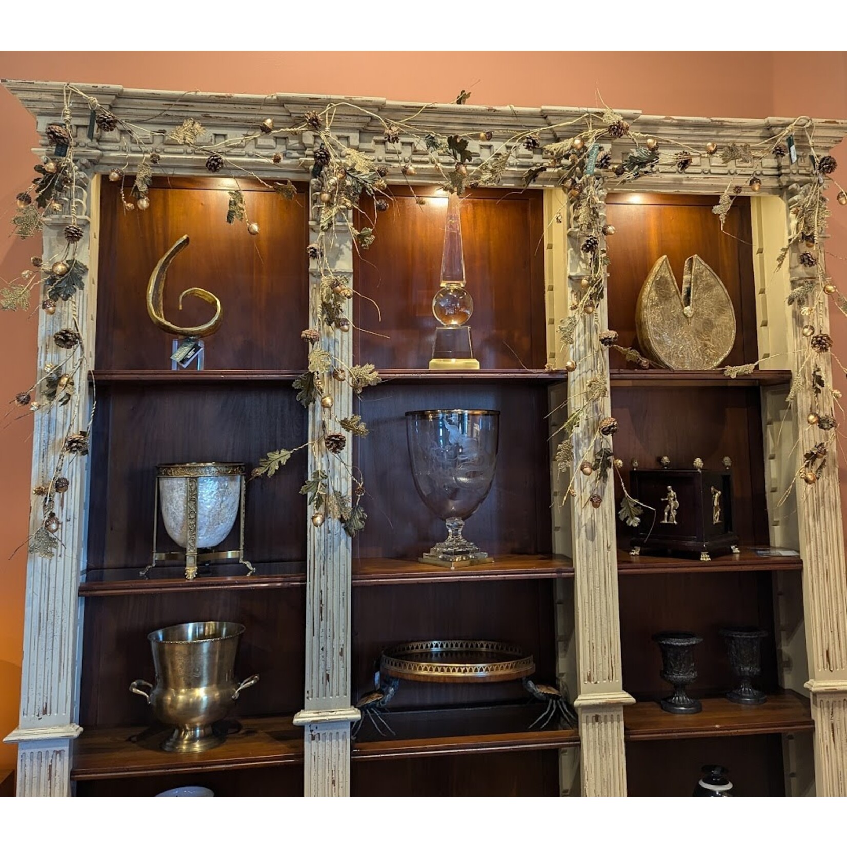 Winward Floral & Seasonal Decor Oak Leaf & Gold Acorn Faux Garland 38"