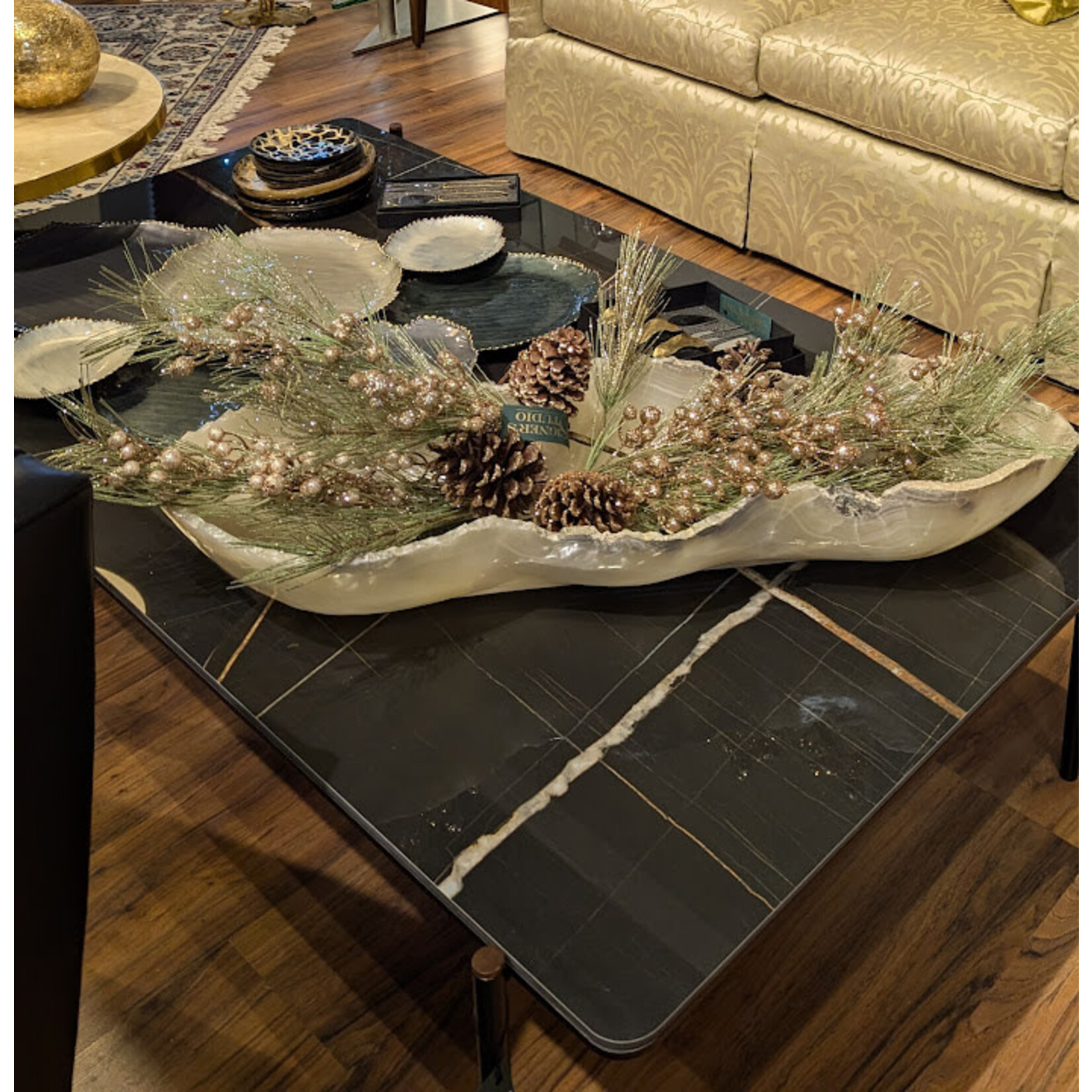 Ashorali Canoe Onyx Bowl