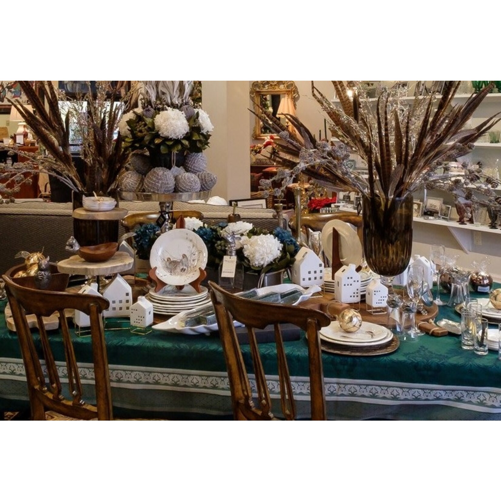 Garnier Thiebaut Fontainebleau Vert Profond Table Runner