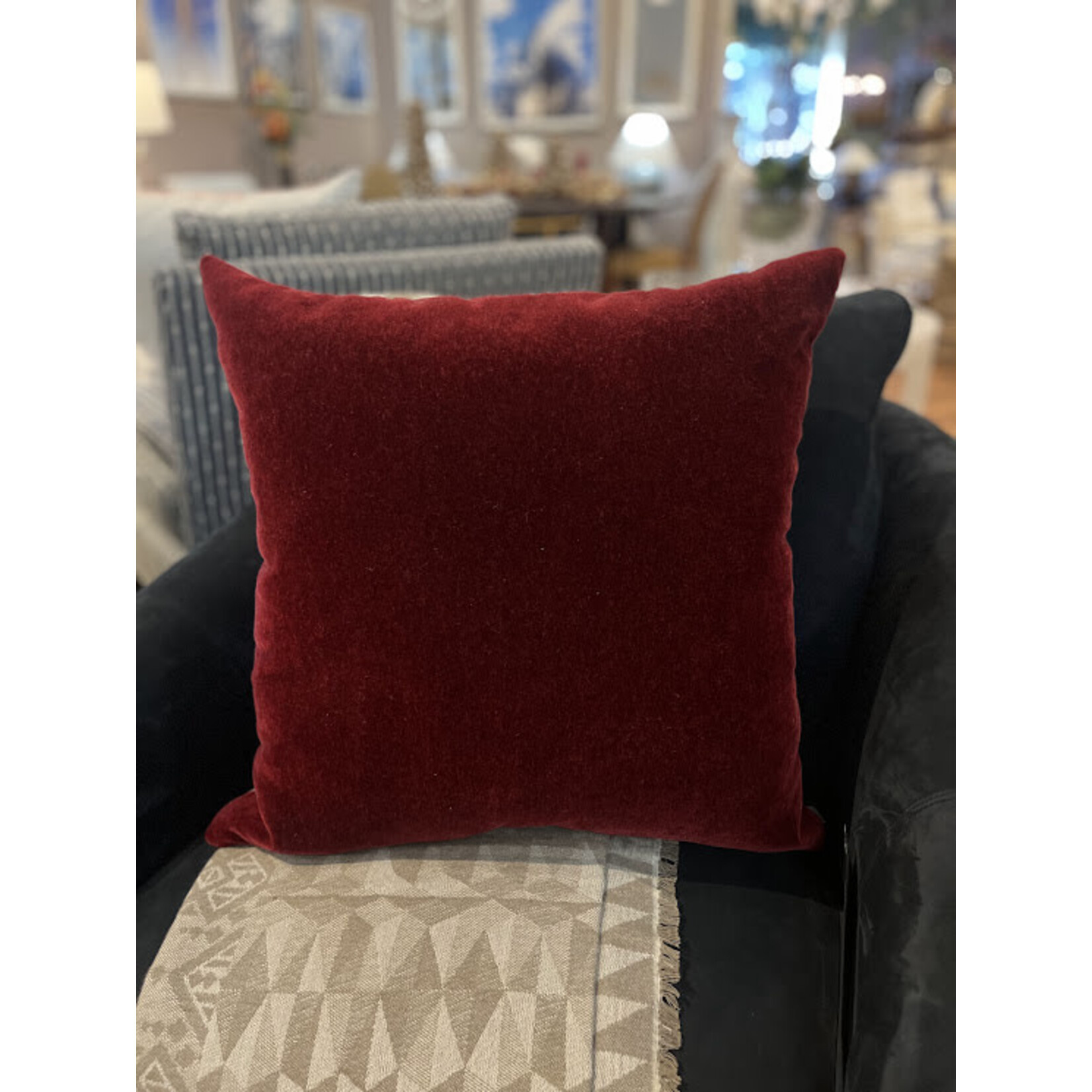 Decorum Home Corp Mohair Vino Pillow