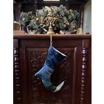 Nicky's Notions Holiday Stocking Blue Hues Striped