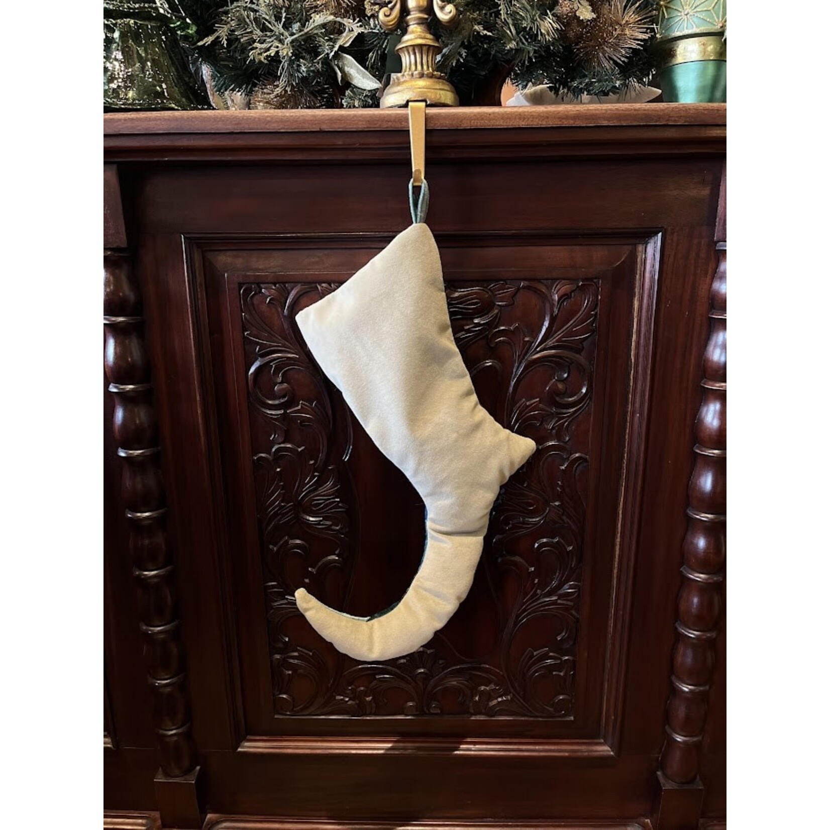 Nicky's Notions Holiday Stocking Blue Hues Striped