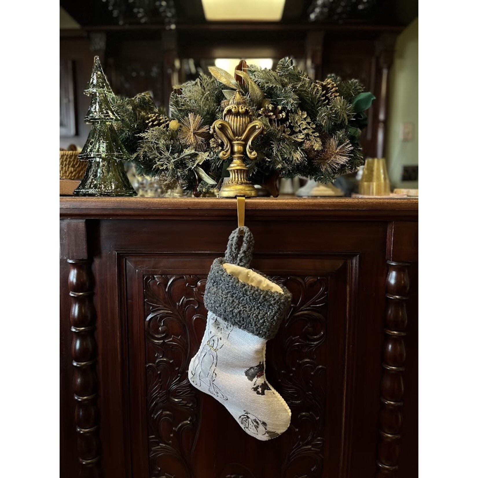 Nicky's Notions Holiday Stocking Dog