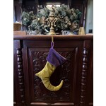 Nicky's Notions Holiday Stocking Green Purple