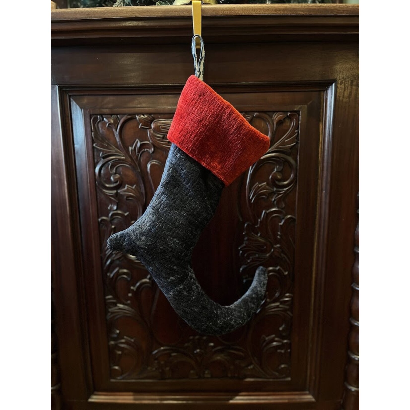 Nicky's Notions Holiday Stocking Blue Red