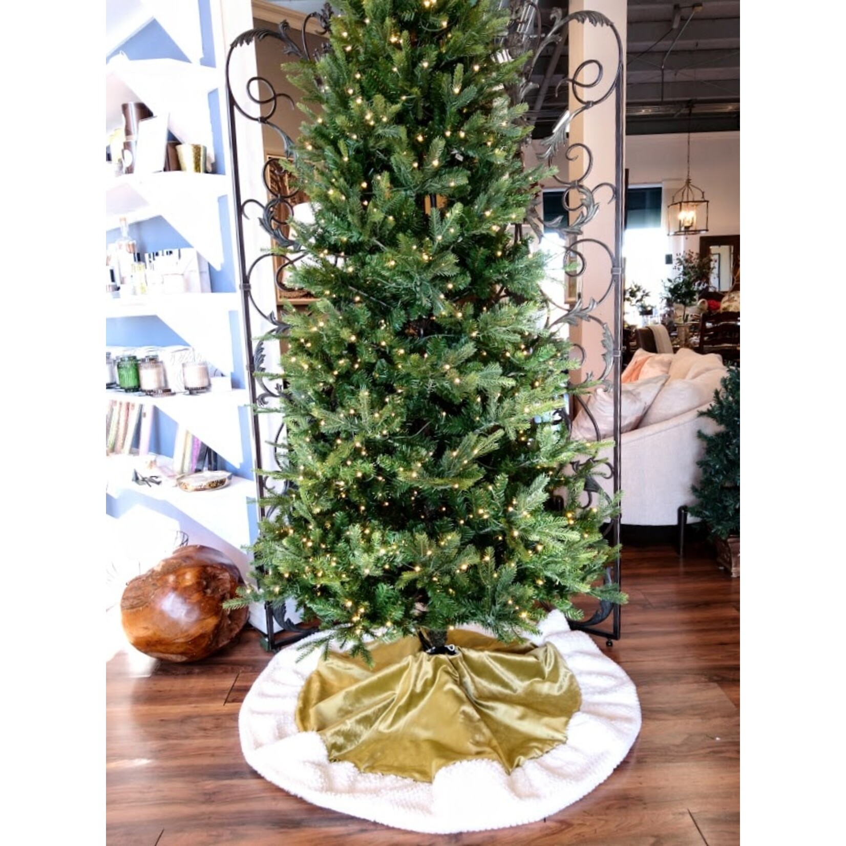 Nicky's Notions Green Tree Skirt Reversible