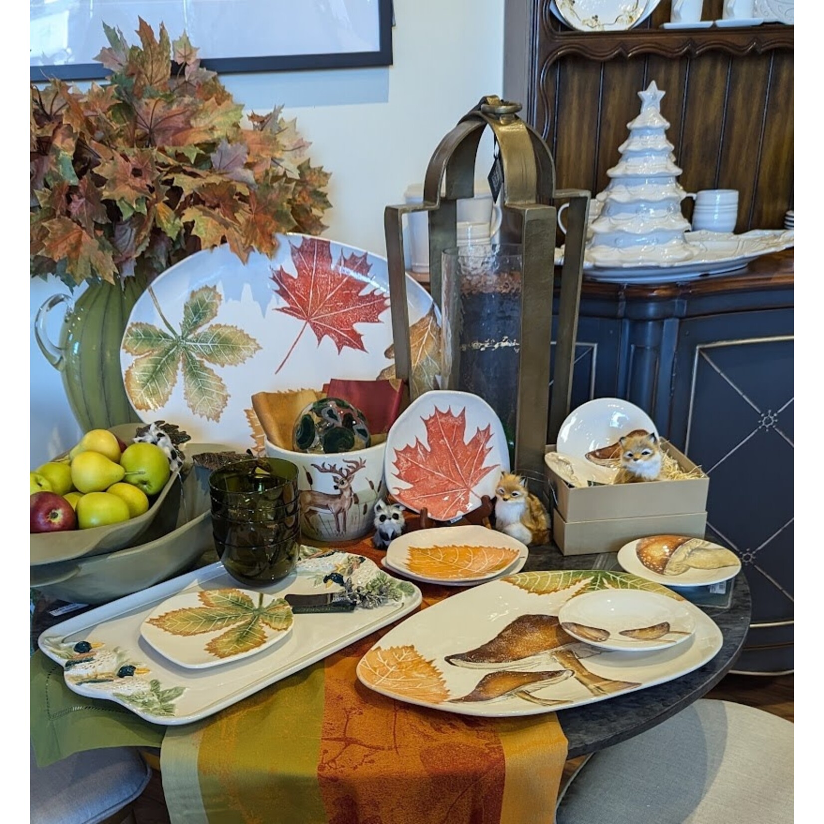 Juliska Christmas Tree Cookie Jar Whitewash