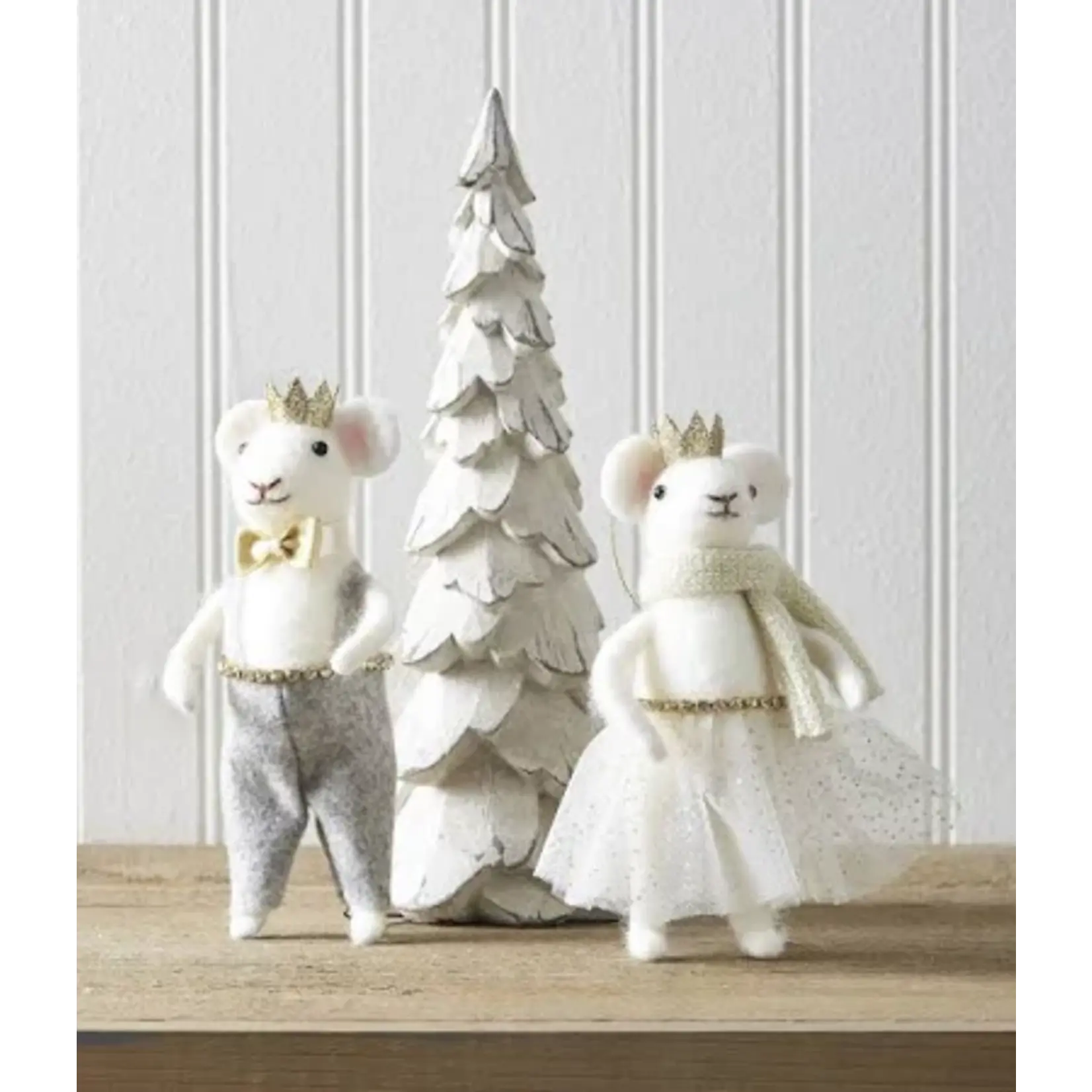 RAZ Imports Crowned Mouse Ornament 6.75"