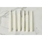 etuHOME White Twisted Taper Candles Set of 6