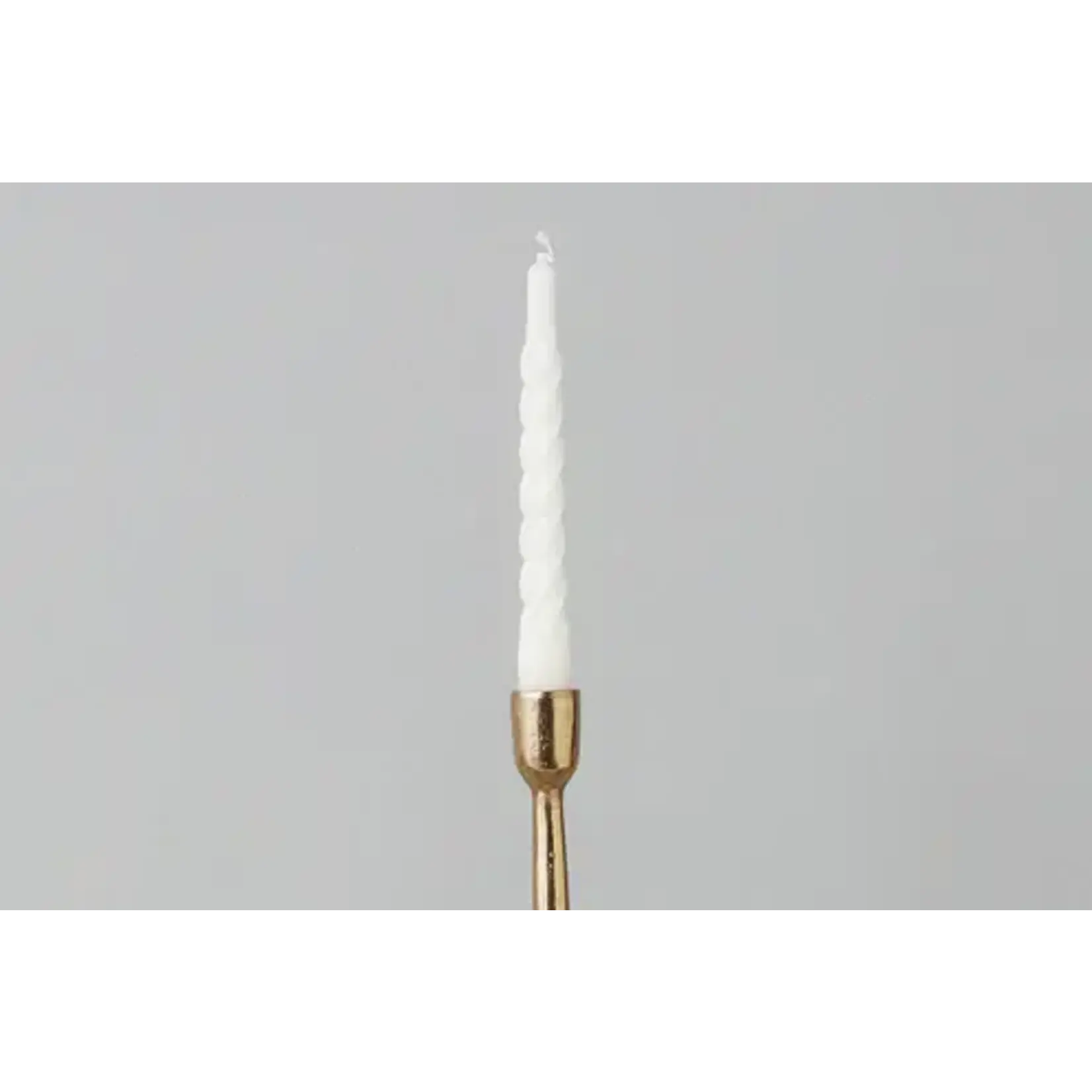 etuHOME White Twisted Taper Candles Set of 6