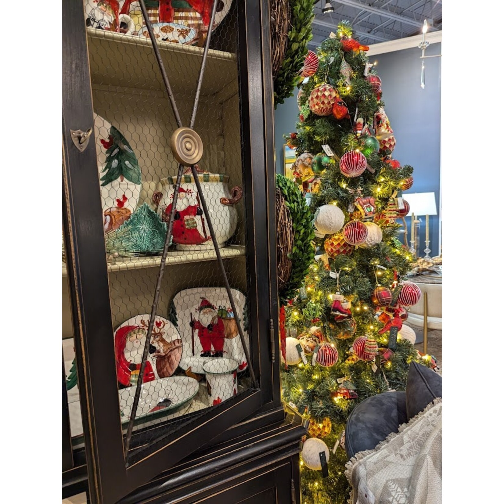 RAZ Imports Cardinal Bird Glitter Glass Ornament 5.25"