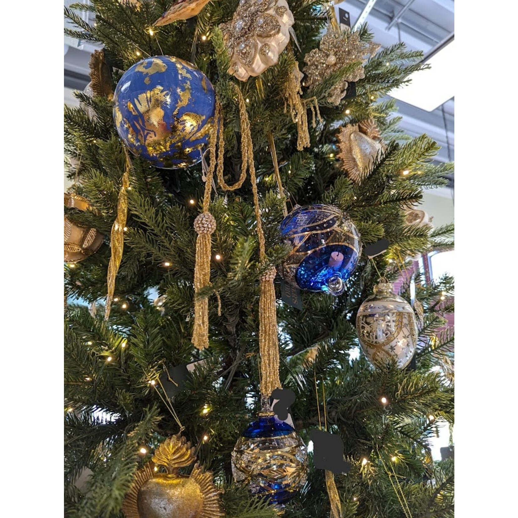 RAZ Imports Gold Beaded Garland with Tassels 3' Ornament