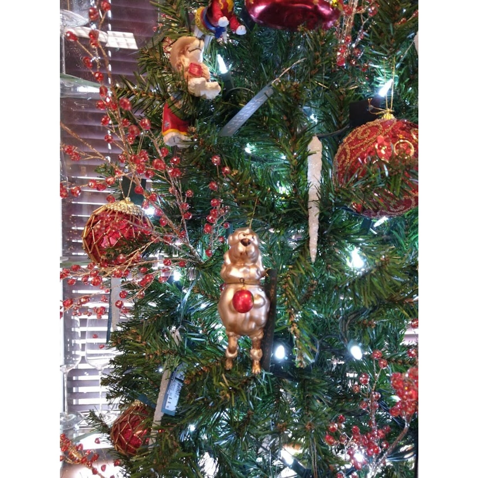 Carole Stupell LTD Vintage Handblown Glass Dog Ornament