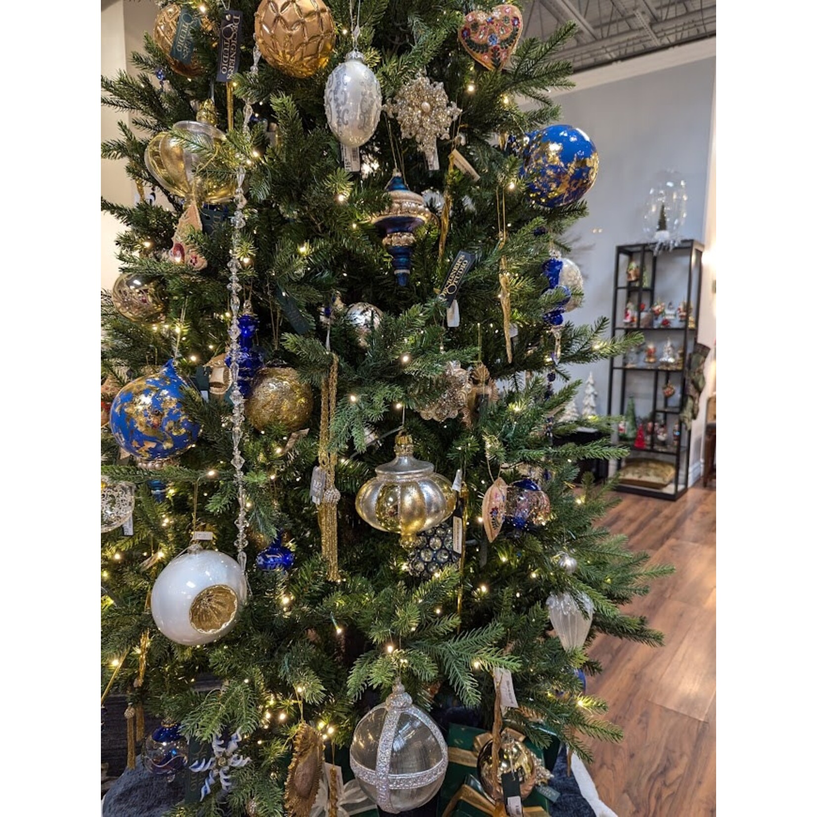 Katherine's Collection Gilded Gold Embossed Ball Ornament