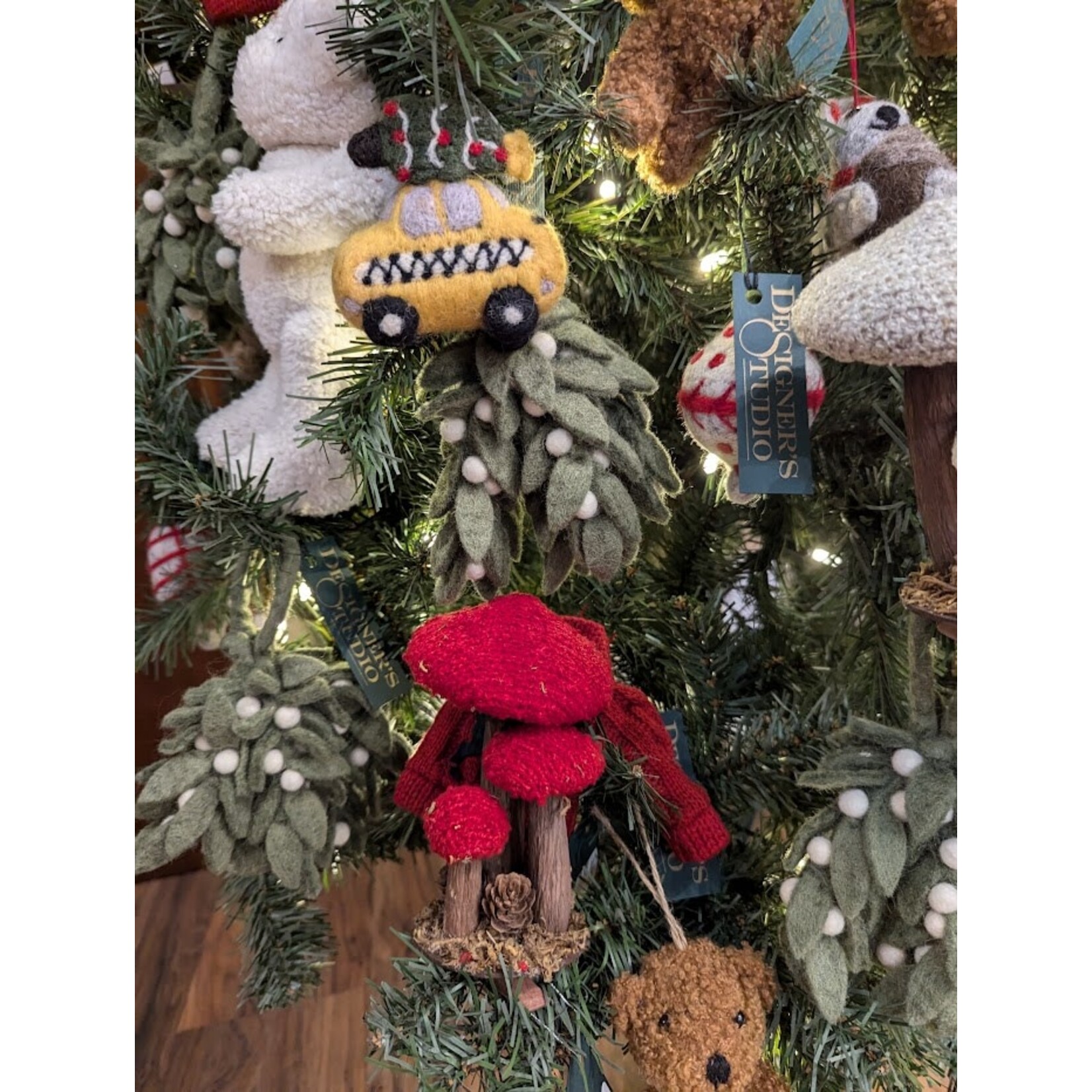 Rockflowerpaper NYC Yellow Taxi Wool Felt Ornament
