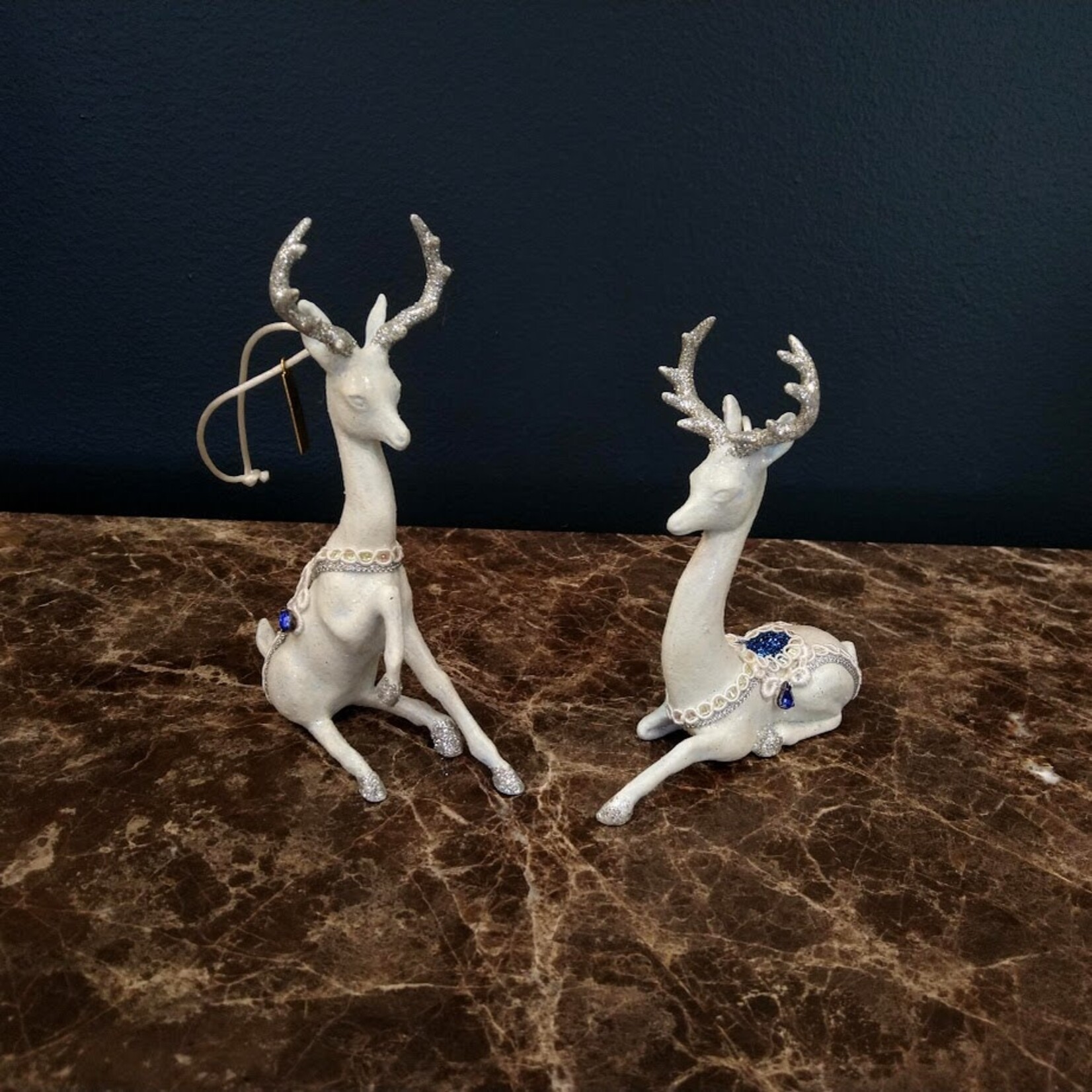 Katherine's Collection Azure Light Blue Reindeer Ornament