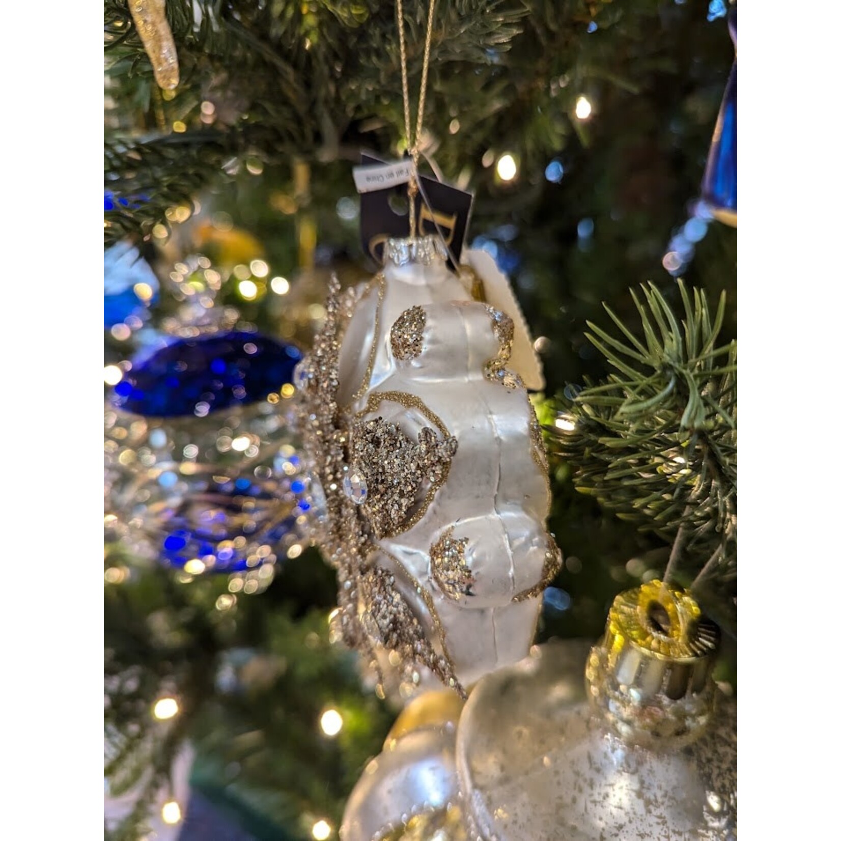 Katherine's Collection Jeweled Applique Gold Star Ornament