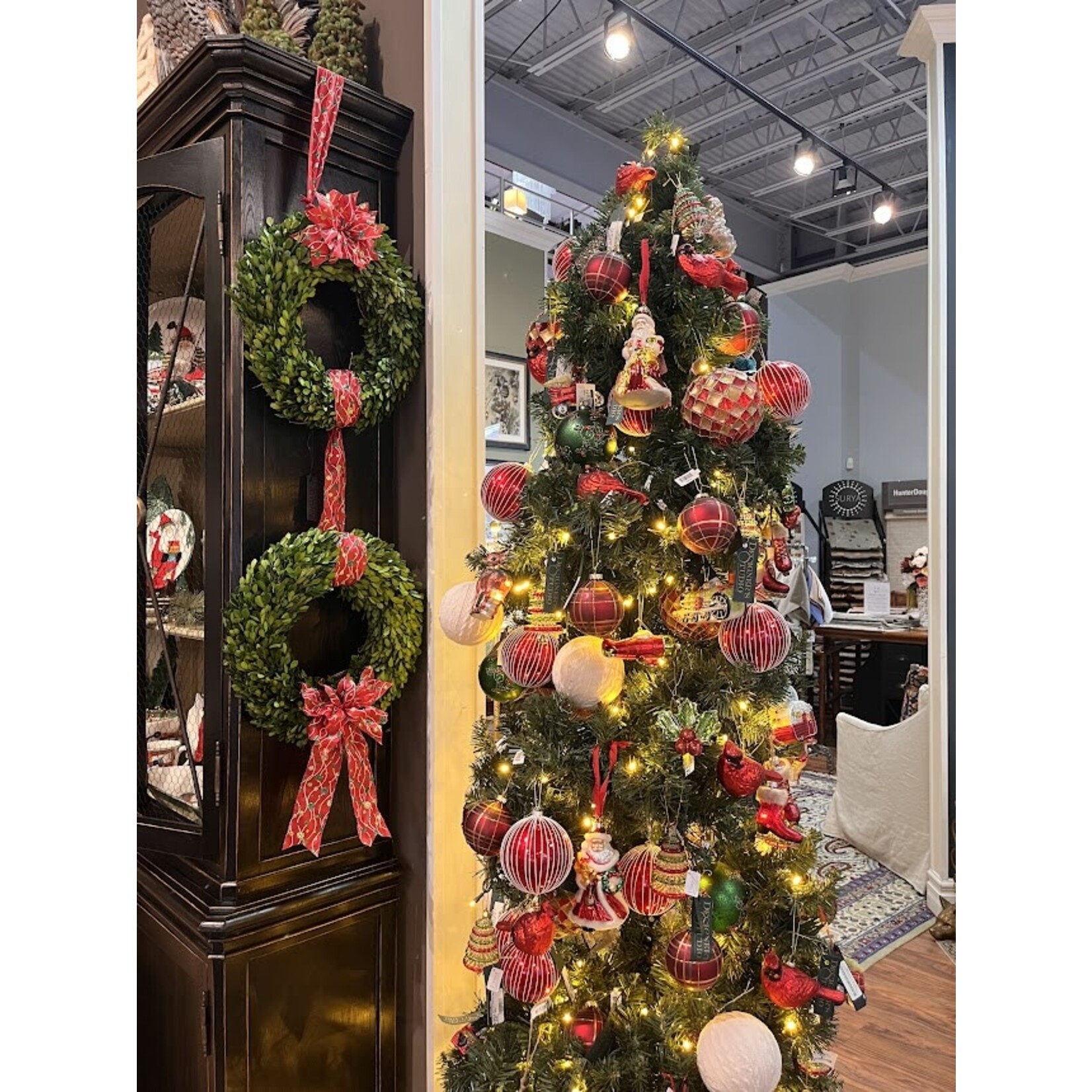 Napa Home and Garden Boxwood Wreath 16" Preserved English