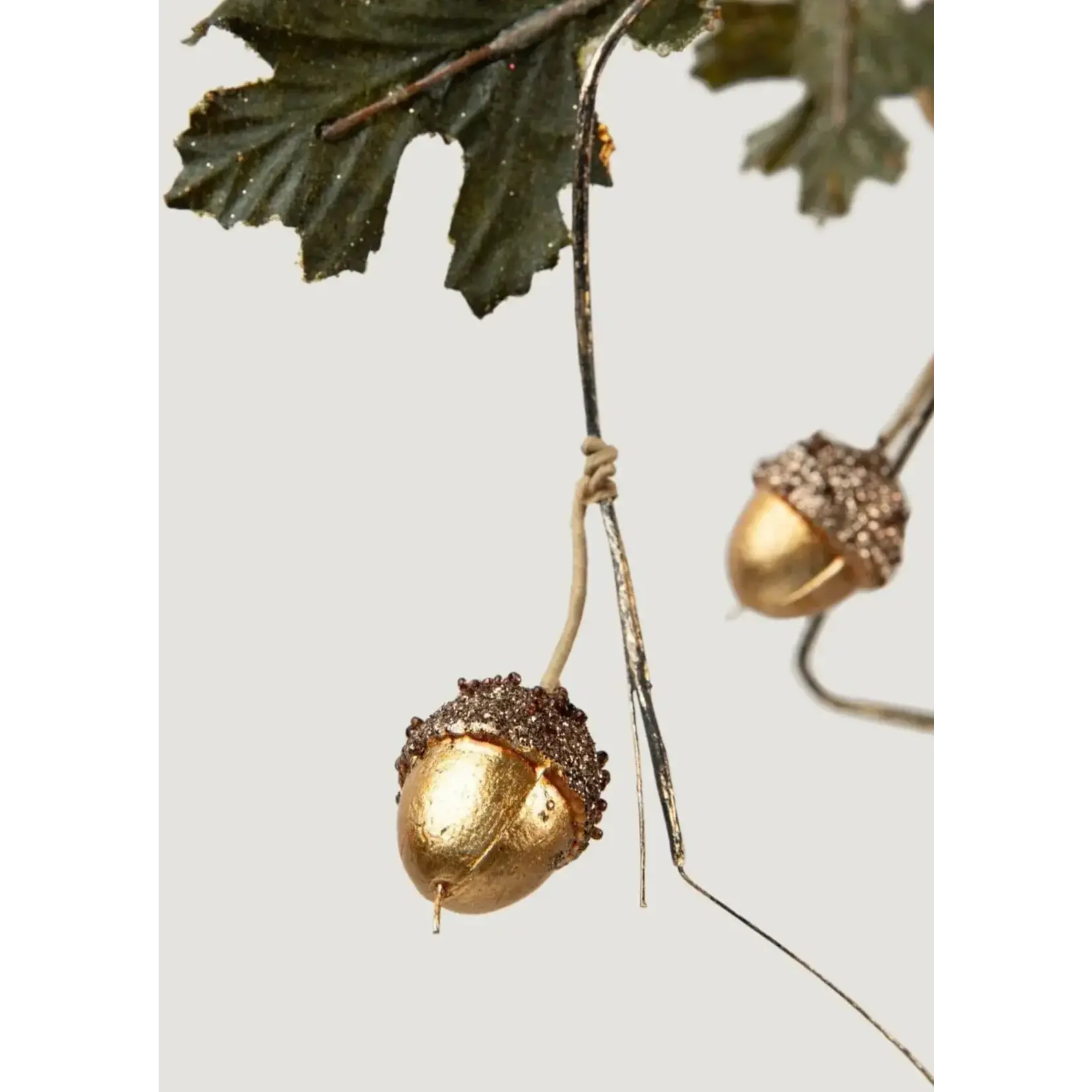 Winward Home Faux Oak Leaf & Gold Acorn Garland 38"