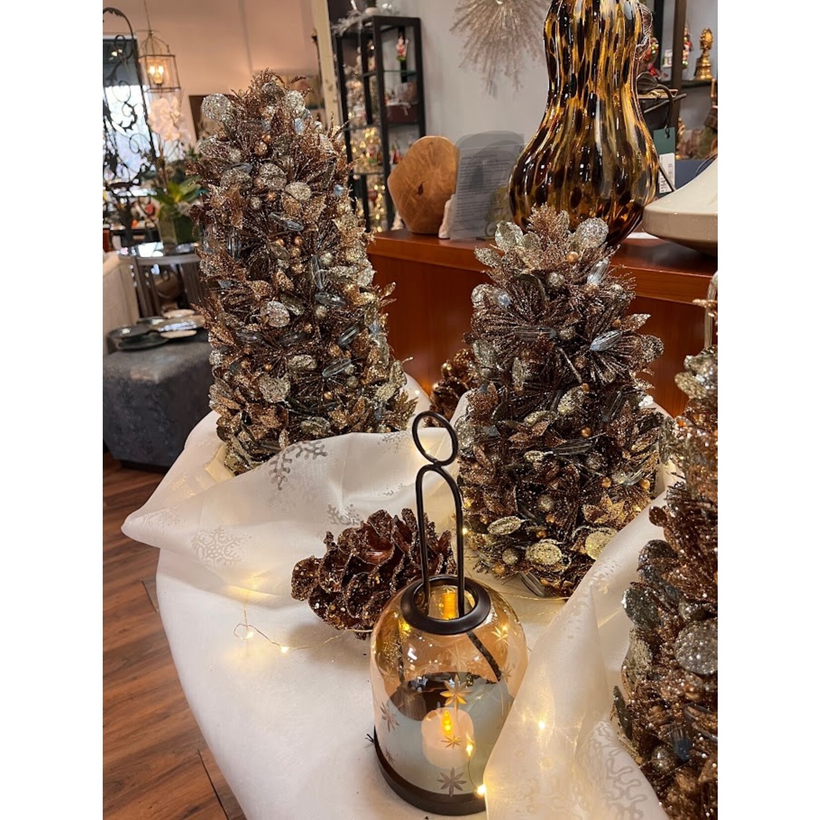 Salzburg Creations Inc Deco Shimmer Tree 12"