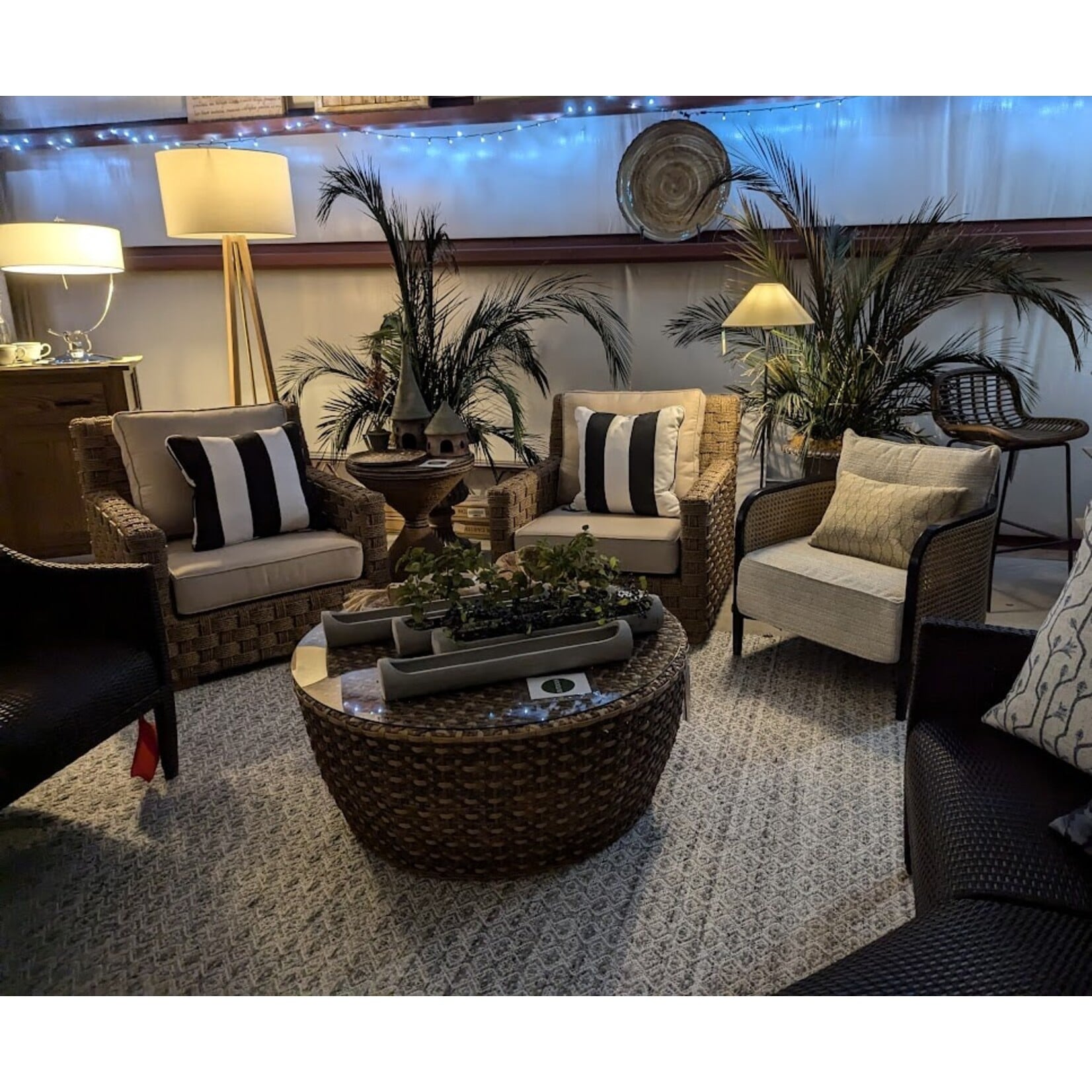 Kingsley Bate St. Barts Outdoor Hemp Armchair with Oat Cushion