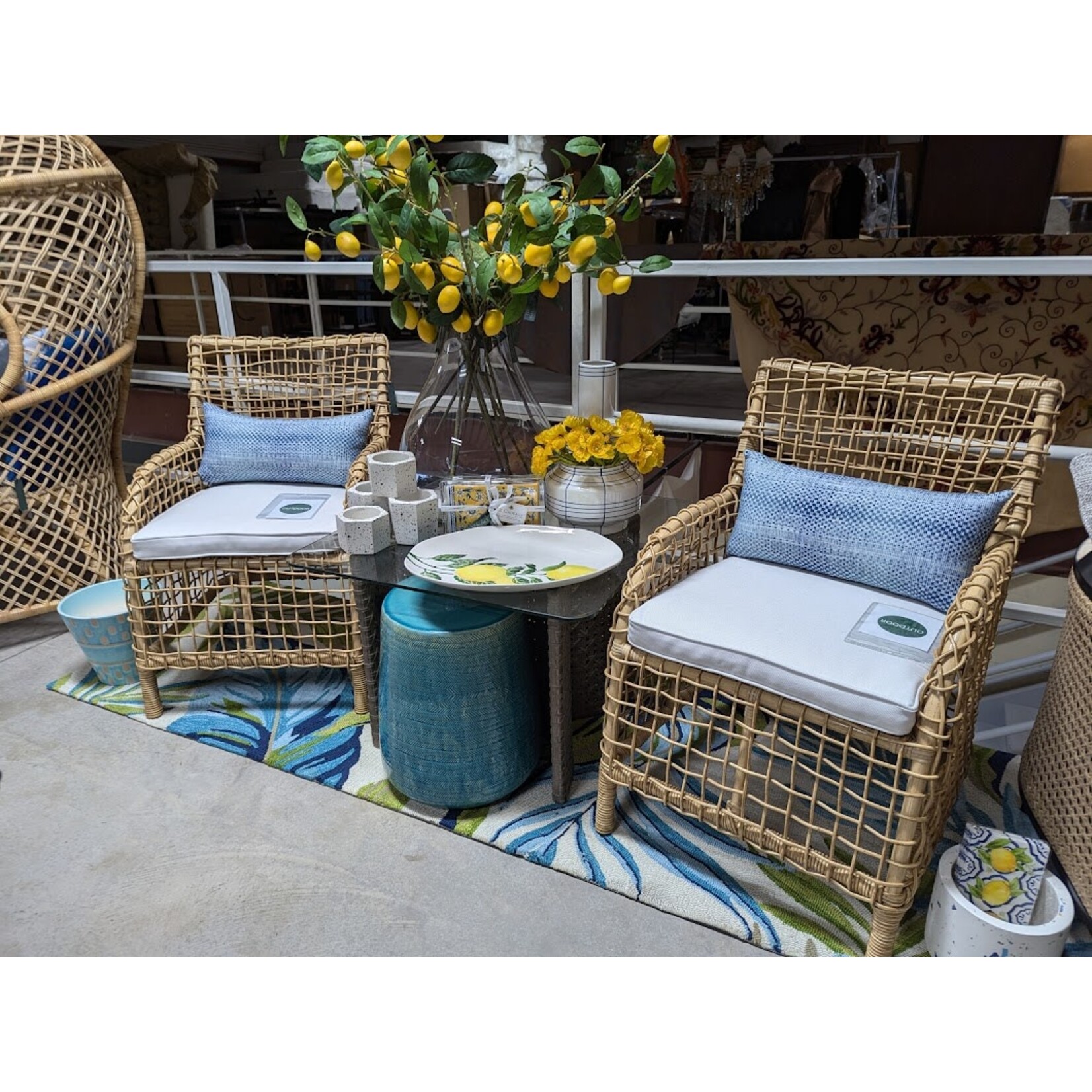 Napa Home and Garden Mini Poppy Faux Cuttings Yellow