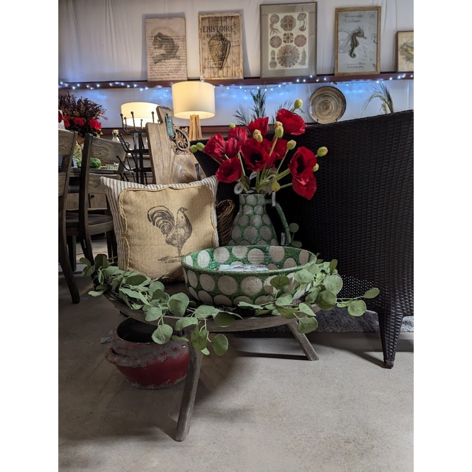 Napa Home and Garden Silver Dollar Eucalyptus Garland 64"