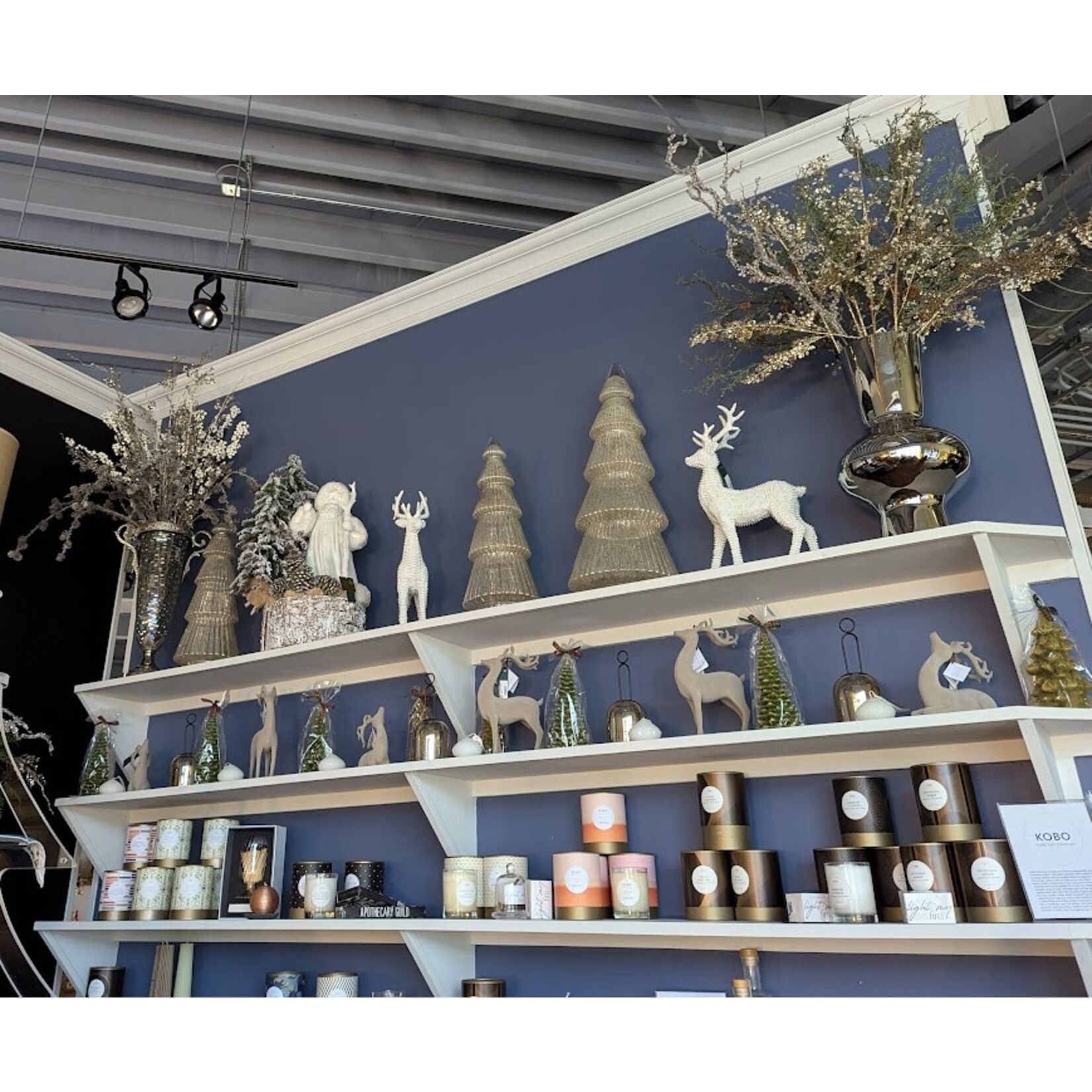 The Ivy Guild White Santa Display Large