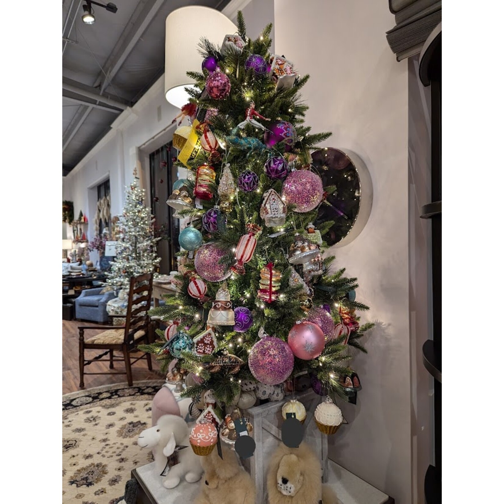 Zodax Pink Confetti Glass Ball Ornament