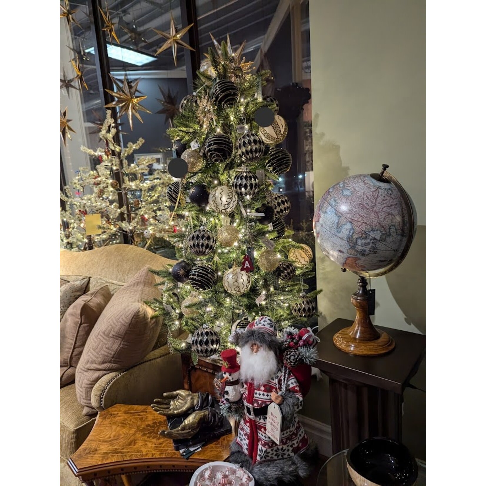 Karen Didion Originals Snowflake Fun Santa