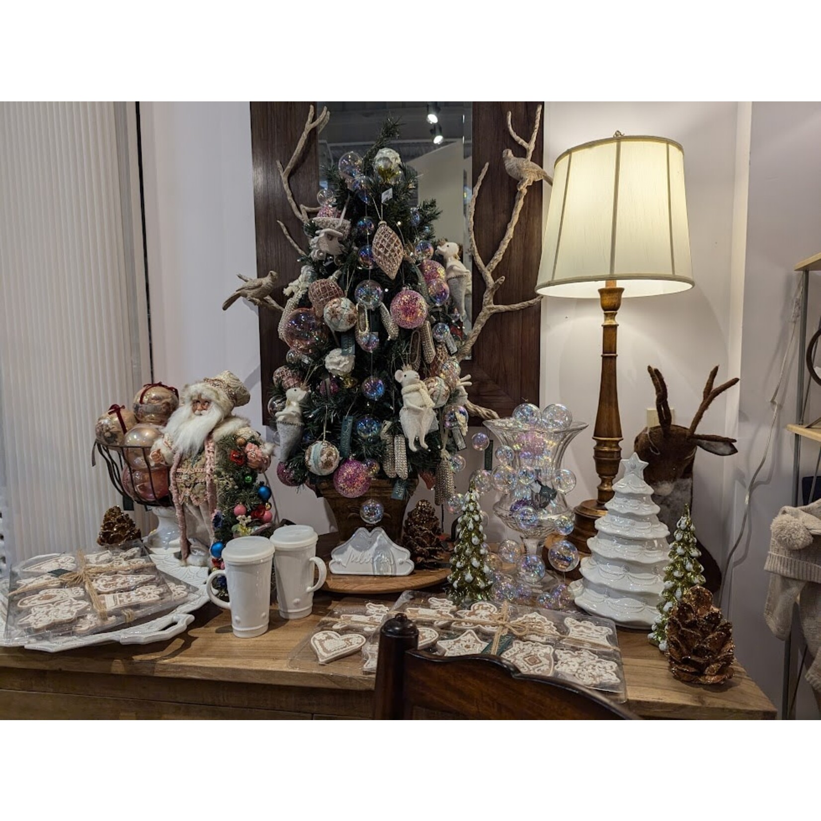 Karen Didion Originals Lighted Victorian Elegance Santa