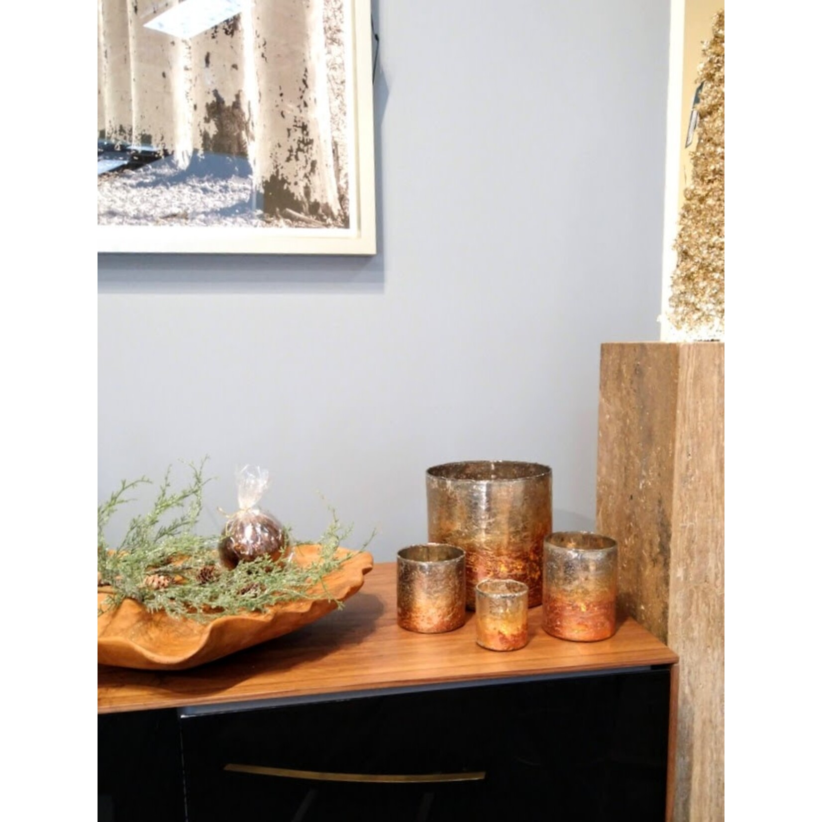 Tozai Candleholder Silver Gold