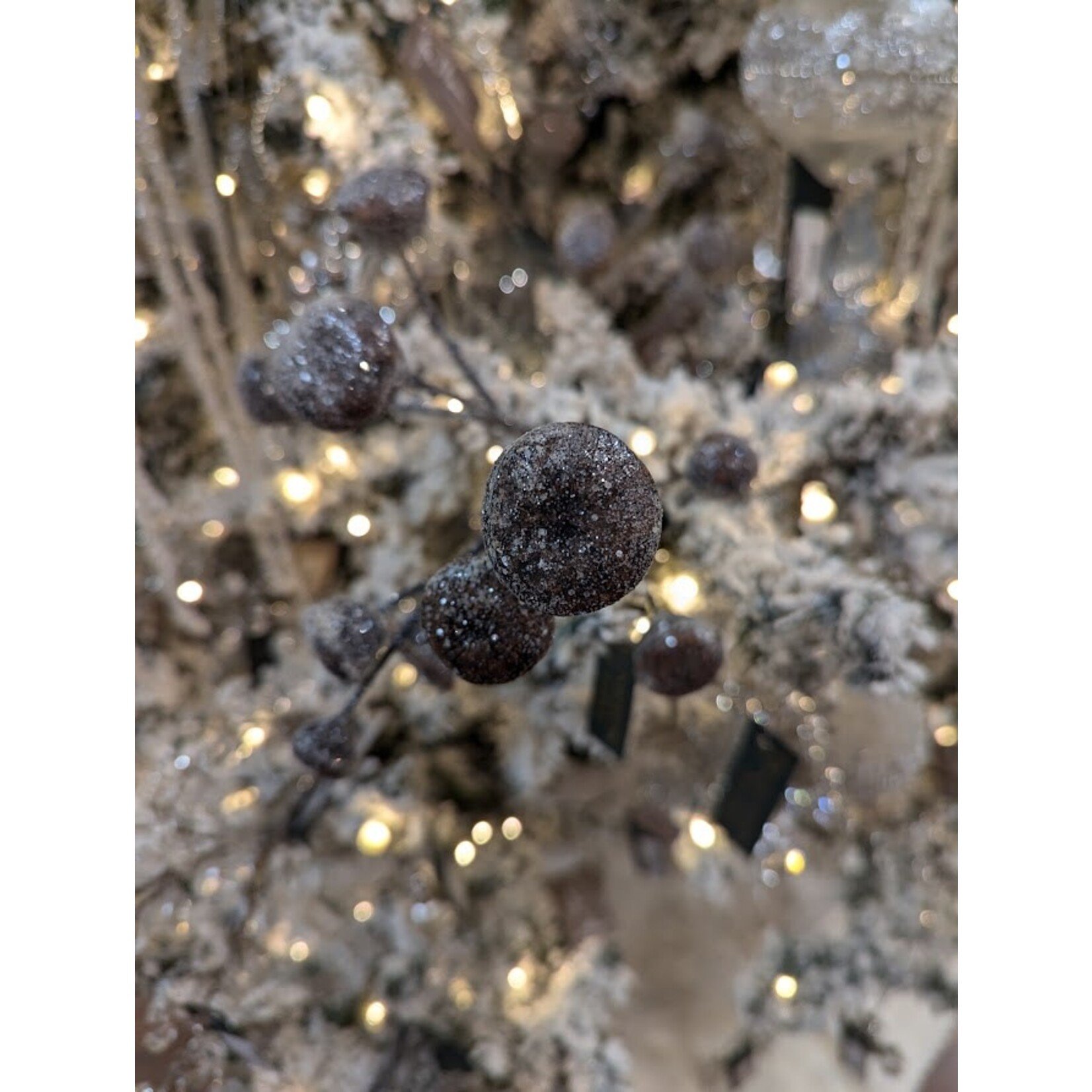 Winward Floral & Seasonal Decor Artificial Ling Black Pod Stem Spray 18"