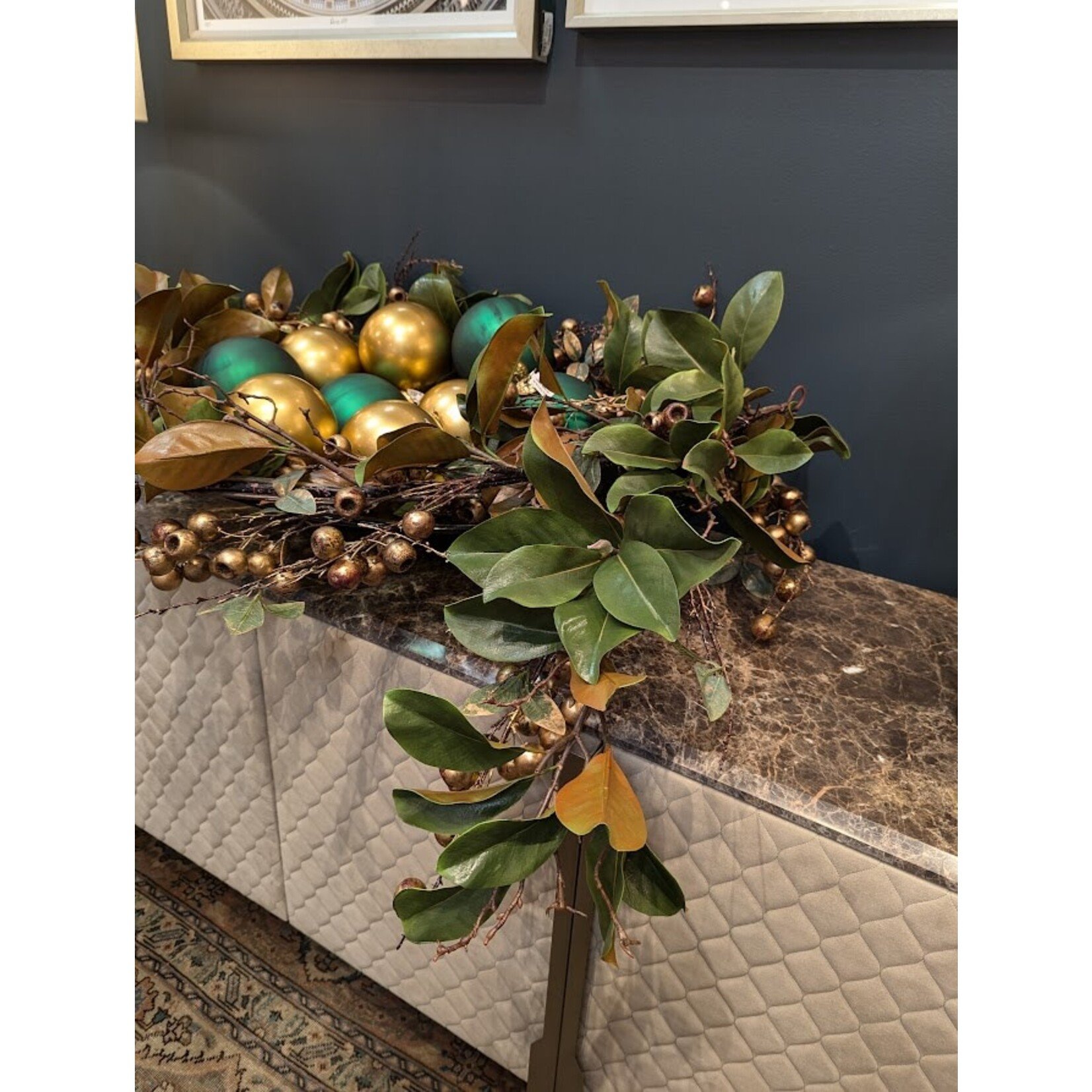 Zodax Rustic Metallic Green Ornament