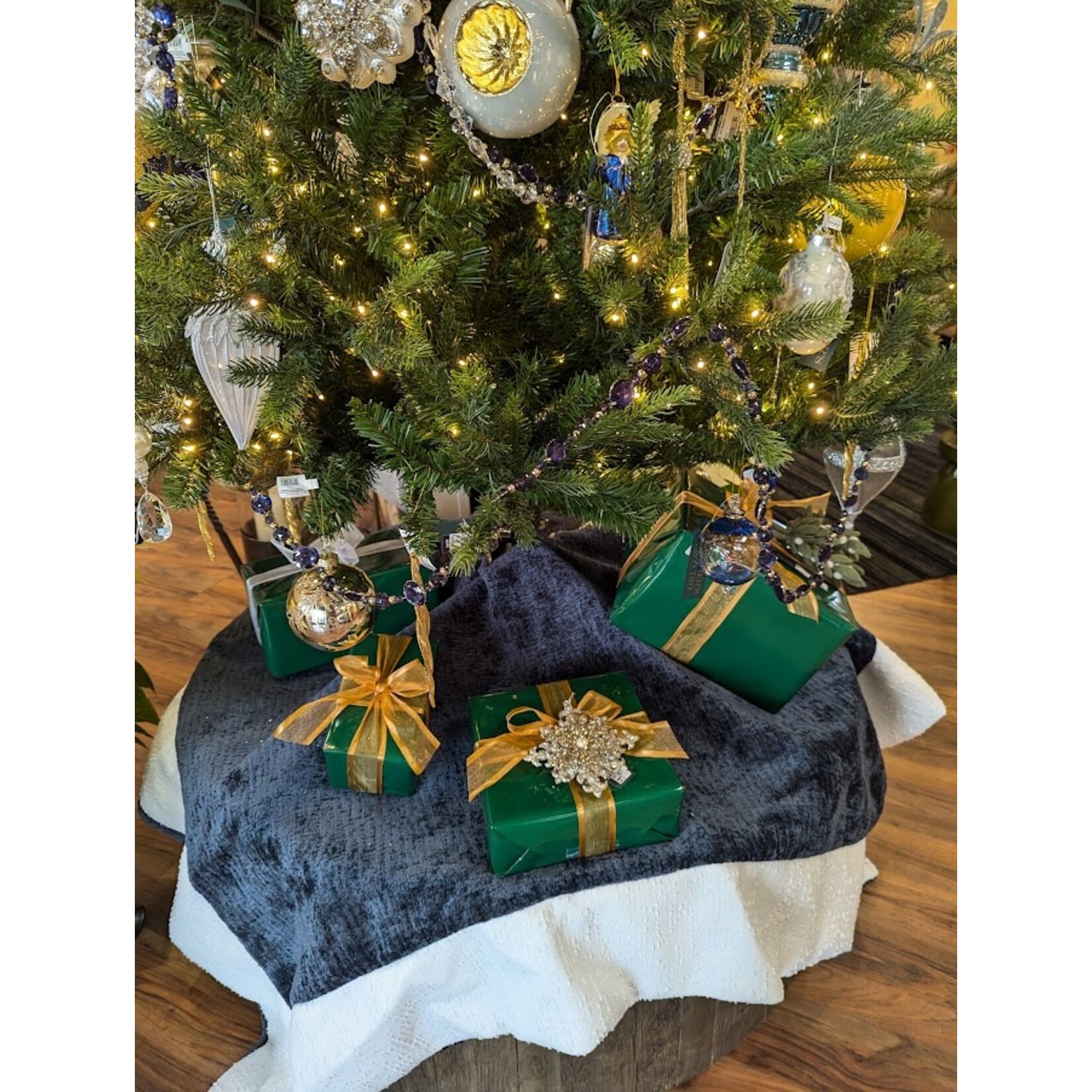 RAZ Imports Blue Jewel Garland 5'