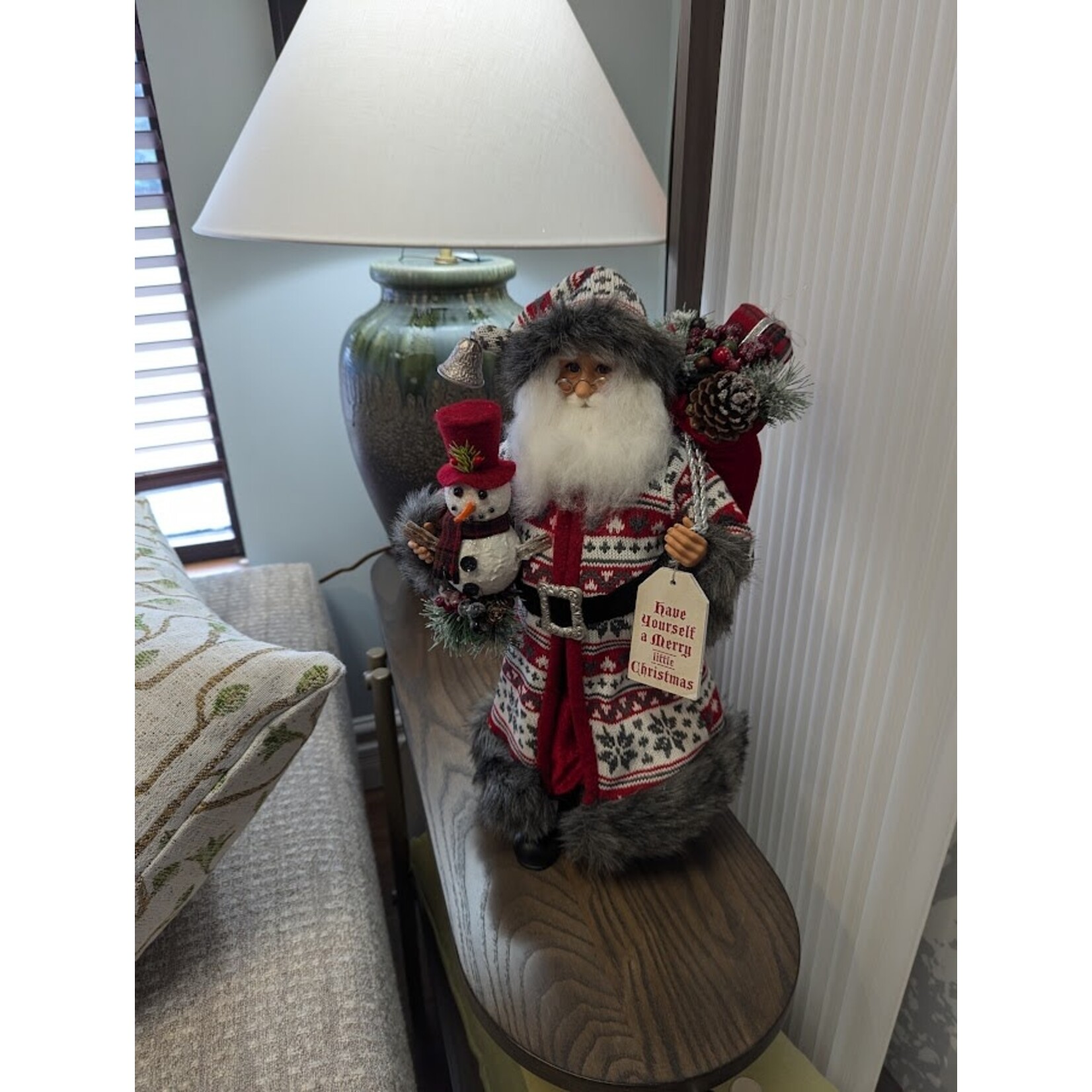 Karen Didion Originals Snowflake Fun Santa